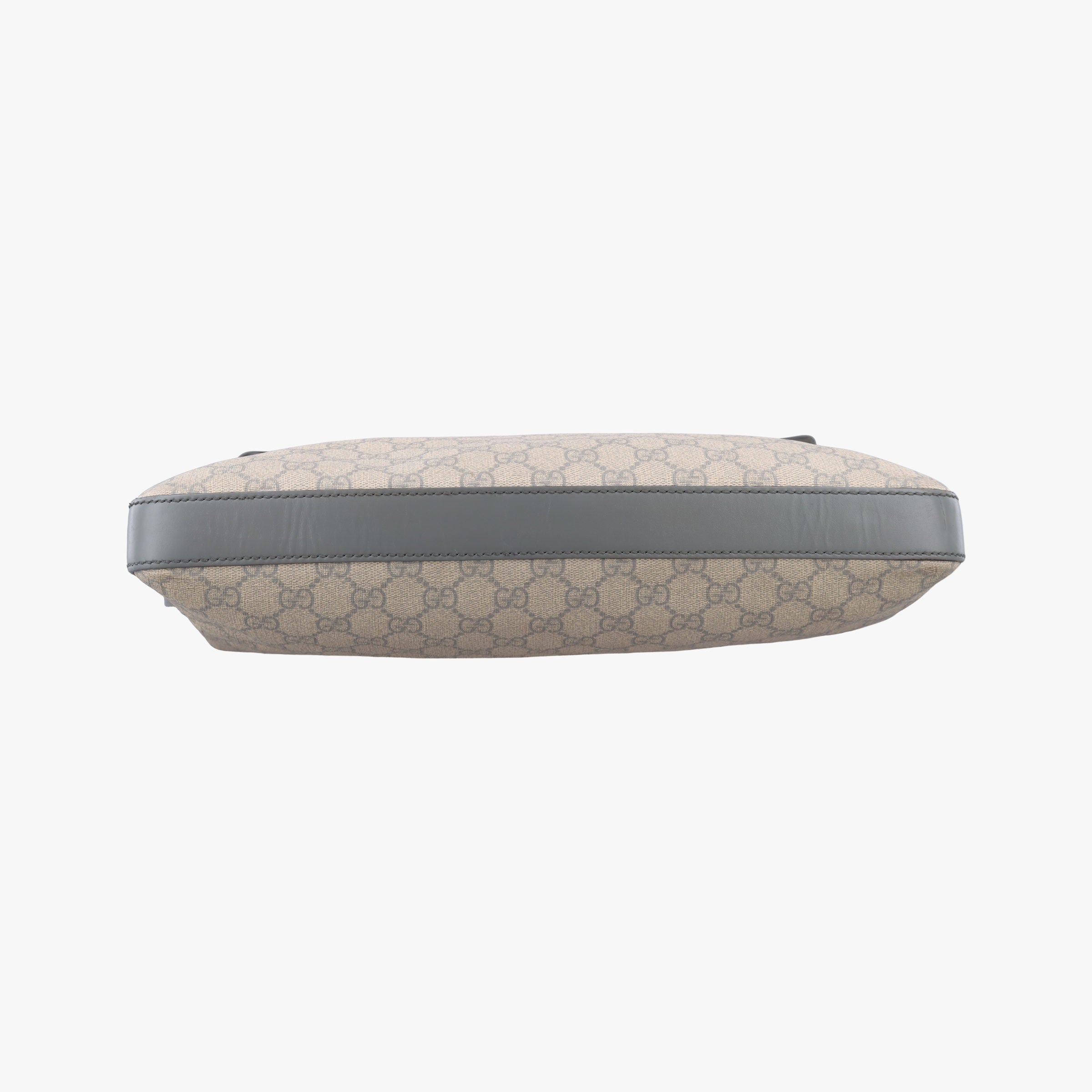Pre-owned Gucci GG Supreme Messenger Beige×gray PVC coated canvas×Leather 353429 shoulderbag | stylenewstar
