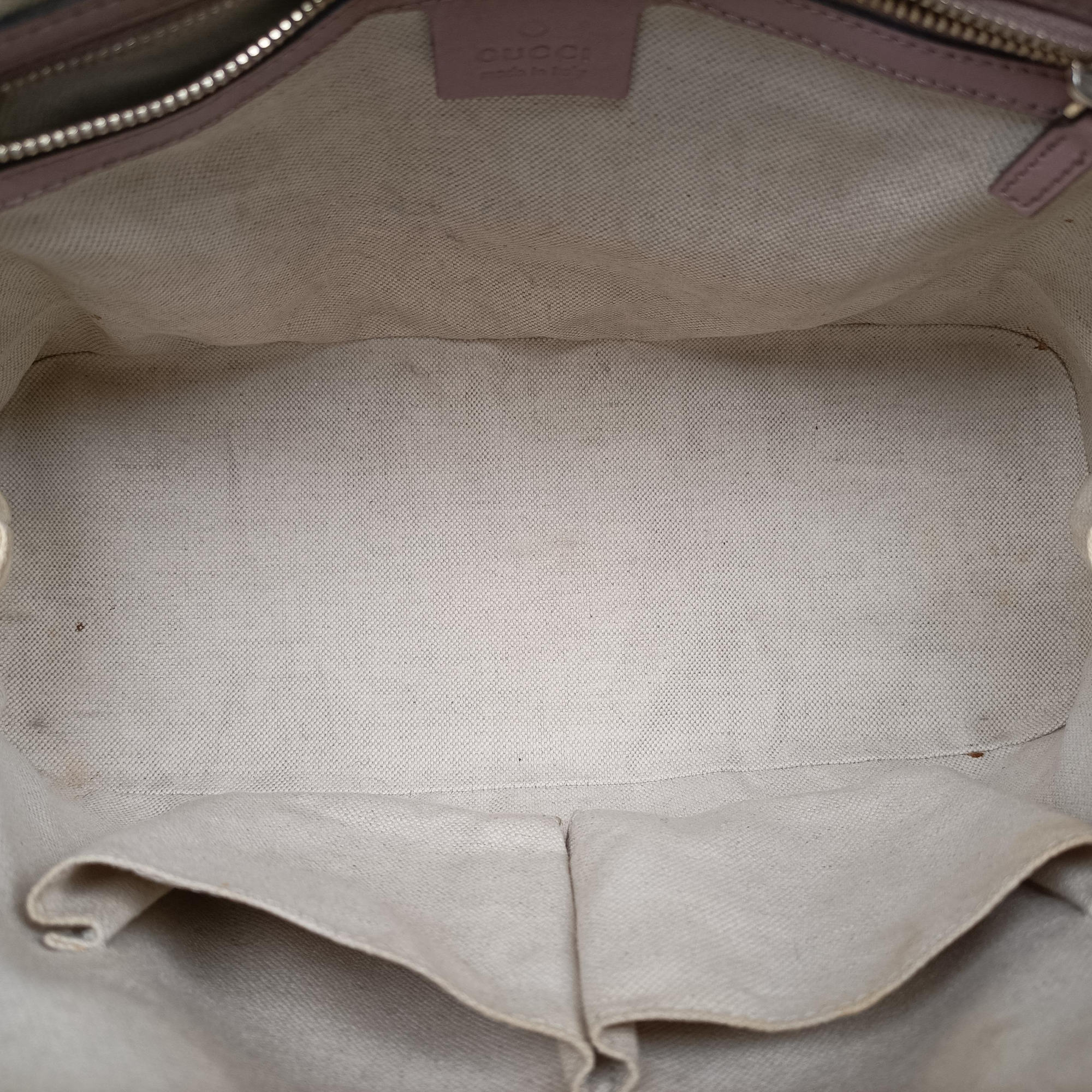 Pre-owned Gucci Microguccissima Beige Patent Leather 309617 shoulderbag | stylenewstar