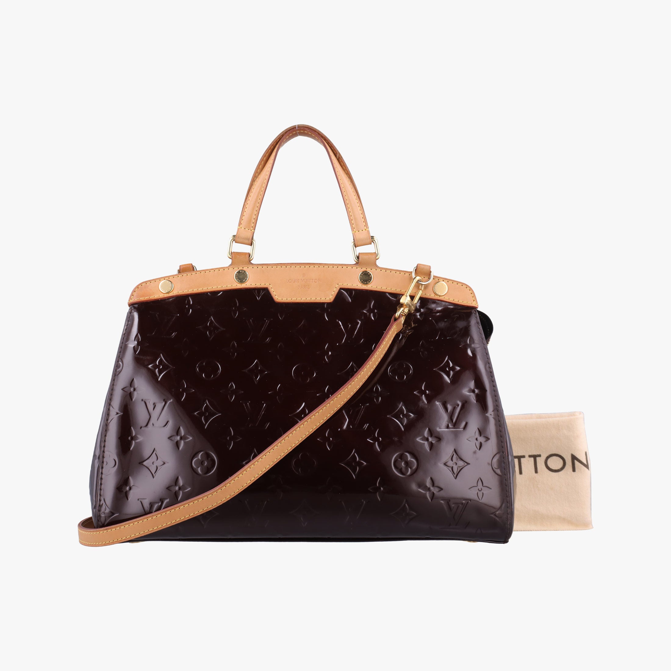 Pre-owned Louis Vuitton Brea MM AMARANTE Vernis M91619 shoulderbag | stylenewstar