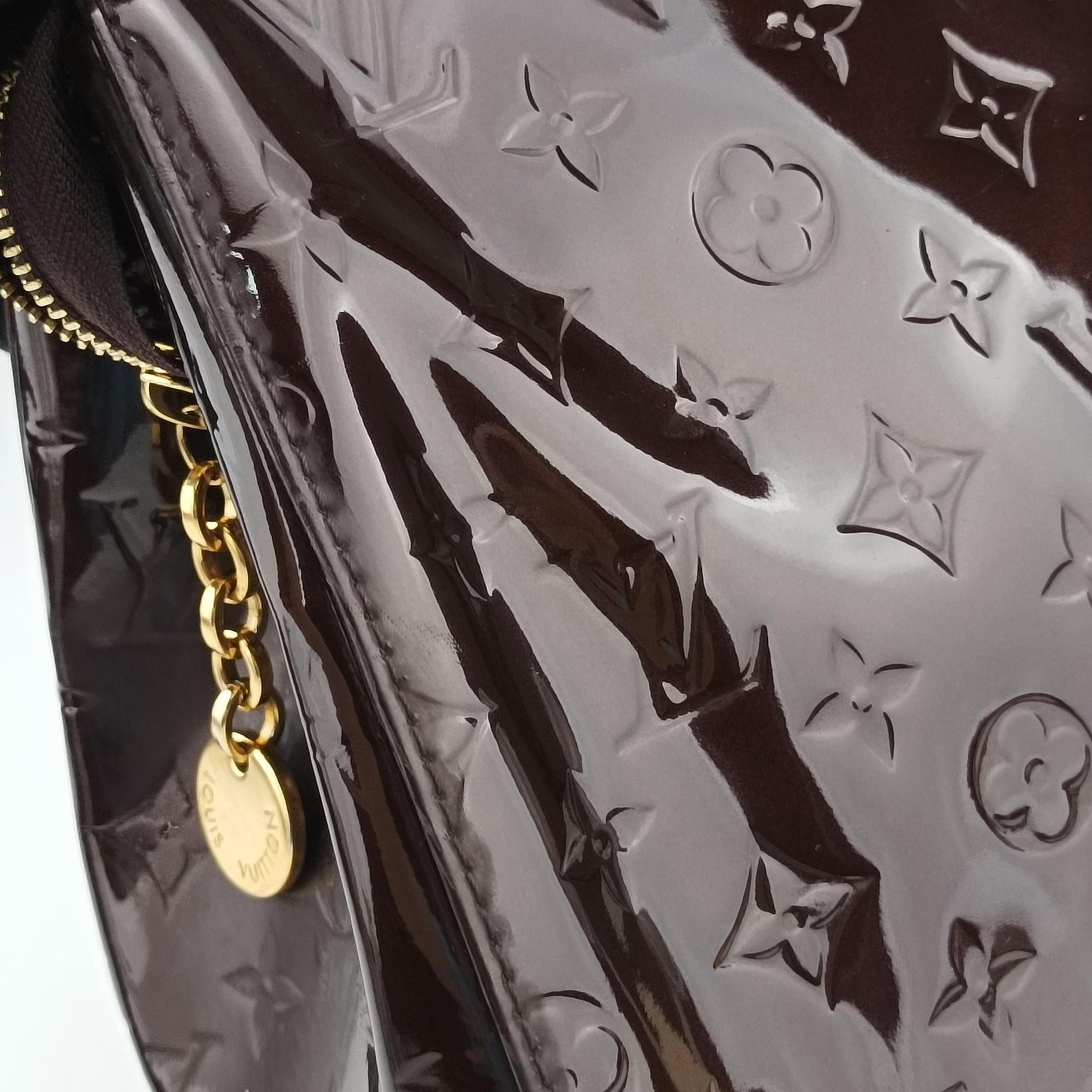 Pre-owned Louis Vuitton Brea MM AMARANTE Vernis M91619 shoulderbag | stylenewstar