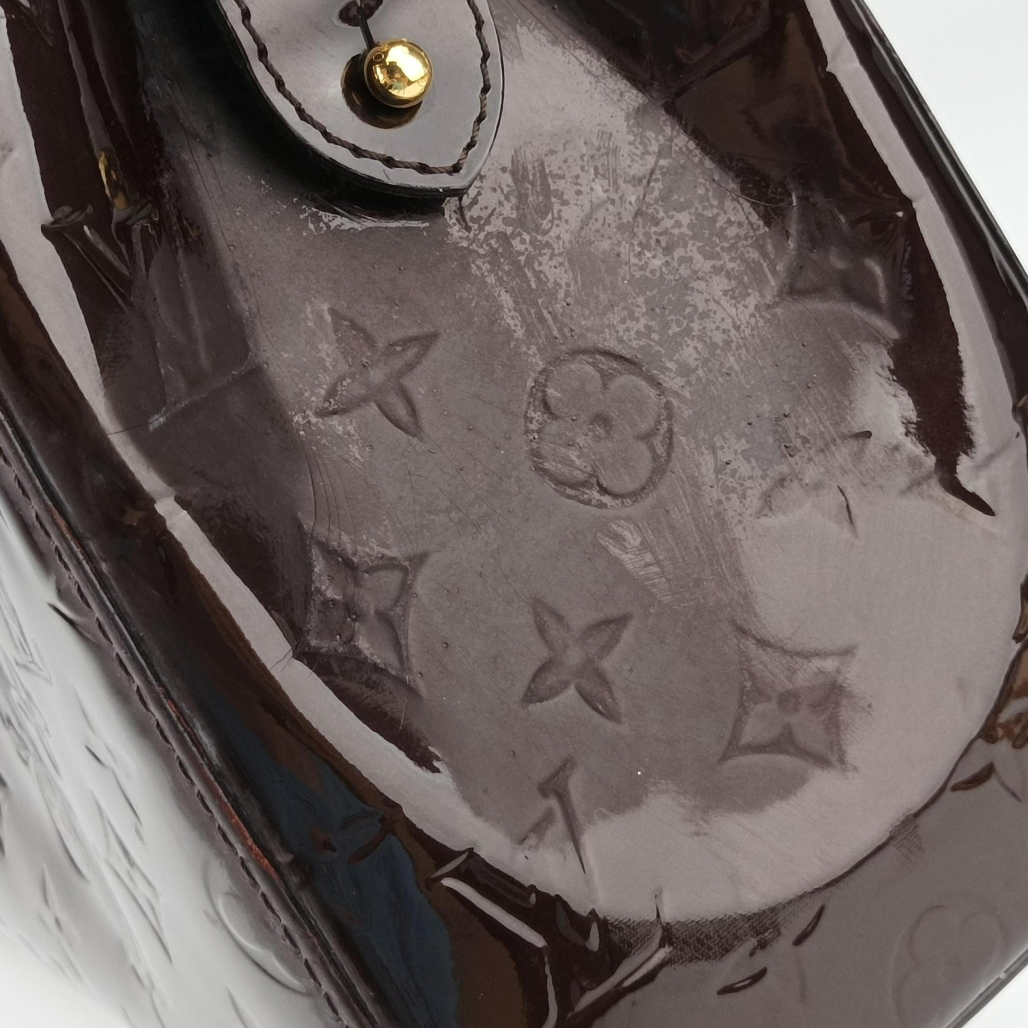 Pre-owned Louis Vuitton Brea MM AMARANTE Vernis M91619 shoulderbag | stylenewstar