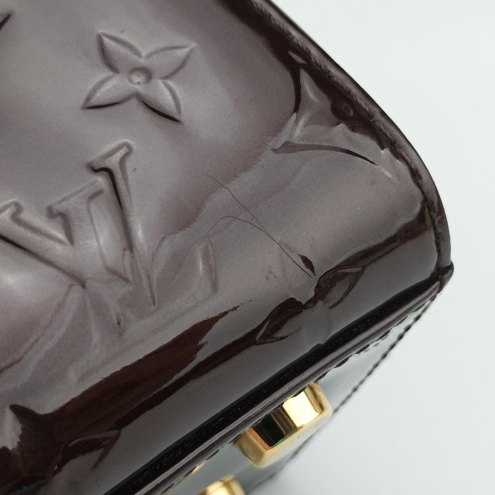Pre-owned Louis Vuitton Brea MM AMARANTE Vernis M91619 shoulderbag | stylenewstar