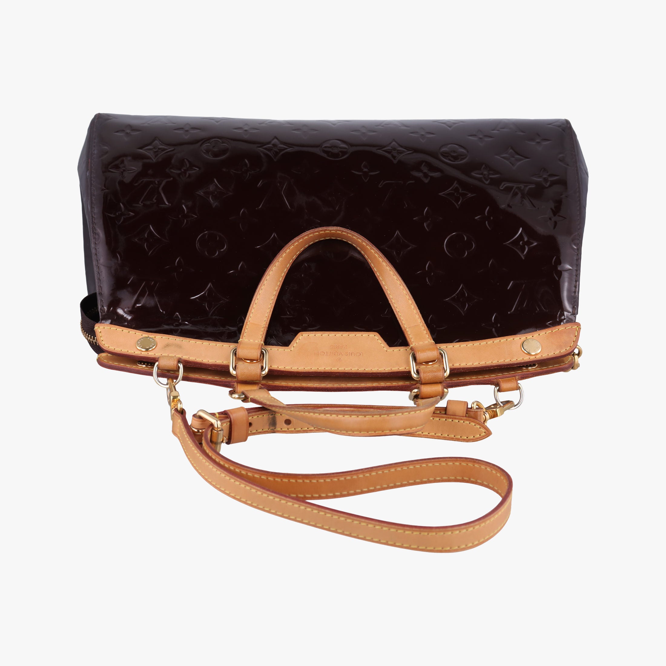 Pre-owned Louis Vuitton Brea MM AMARANTE Vernis M91619 shoulderbag | stylenewstar