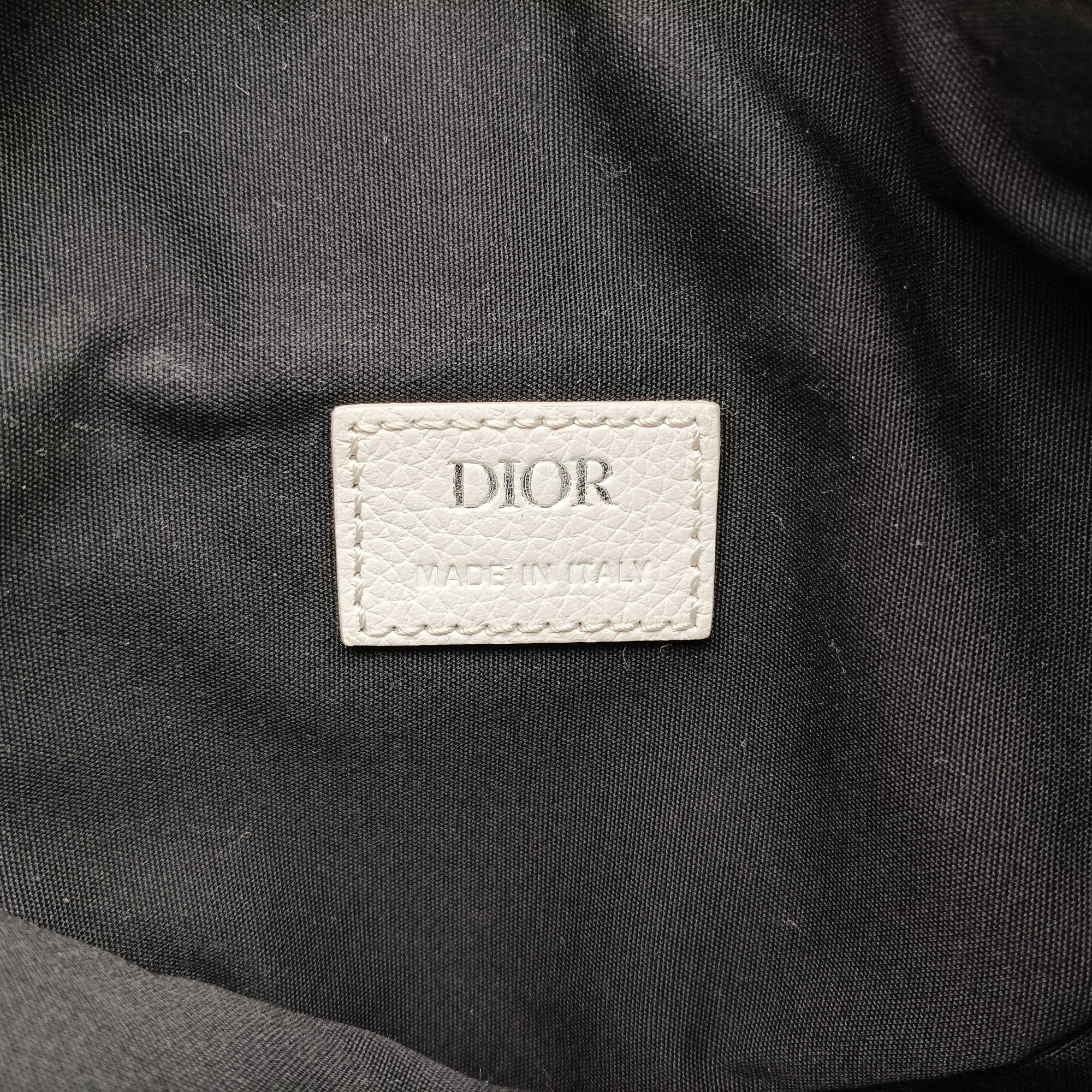 Pre-owned Christian Dior Saddle White Jacquard × Leather  crossbodybag | stylenewstar