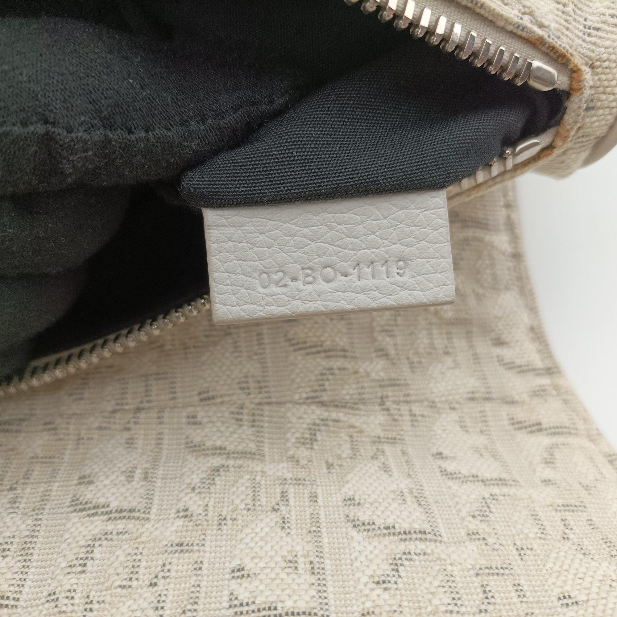 Pre-owned Christian Dior Saddle White Jacquard × Leather  crossbodybag | stylenewstar