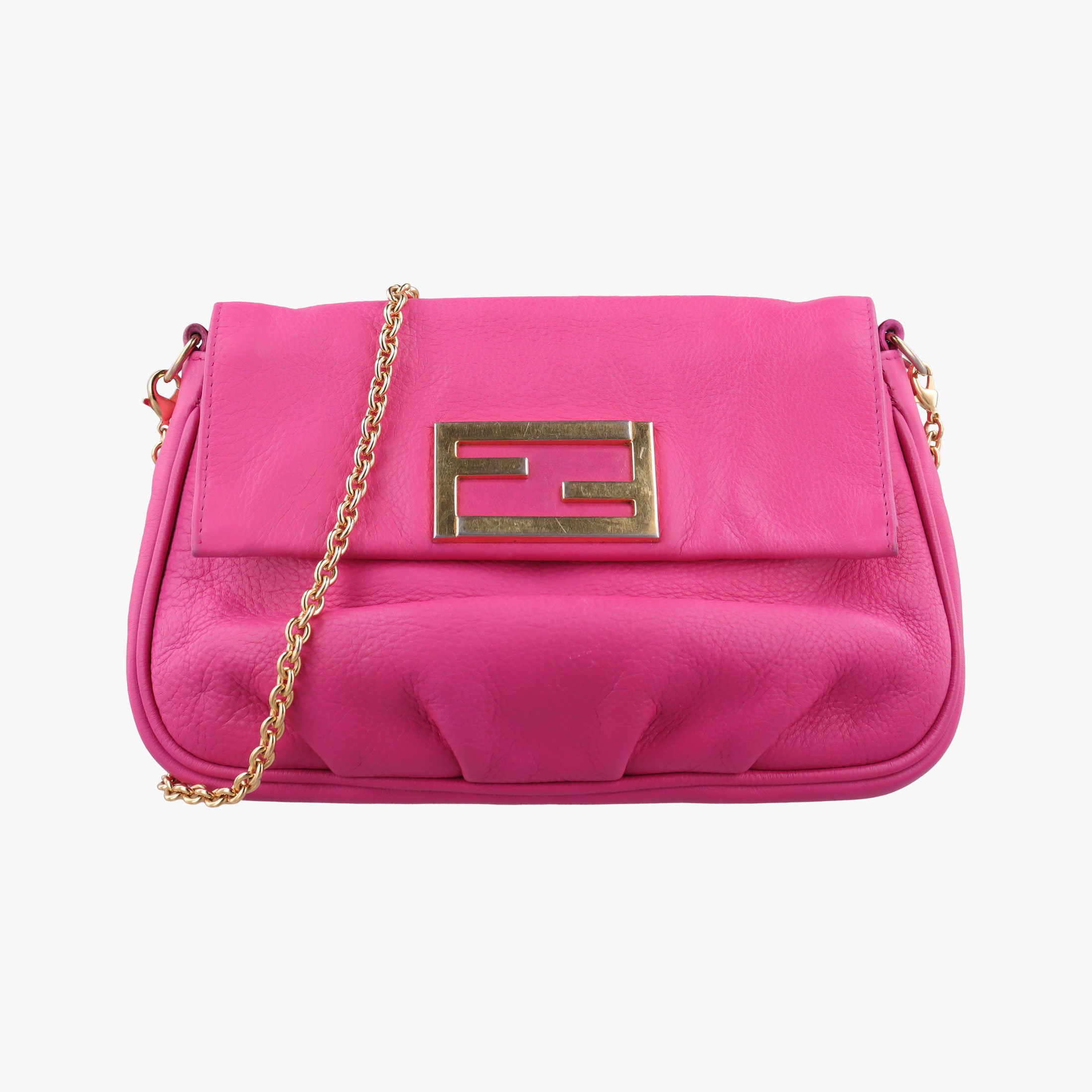 Secondhand Fendi Fendista Pochette Rose Leather 8M0276 shoulderbag | stylenewstar