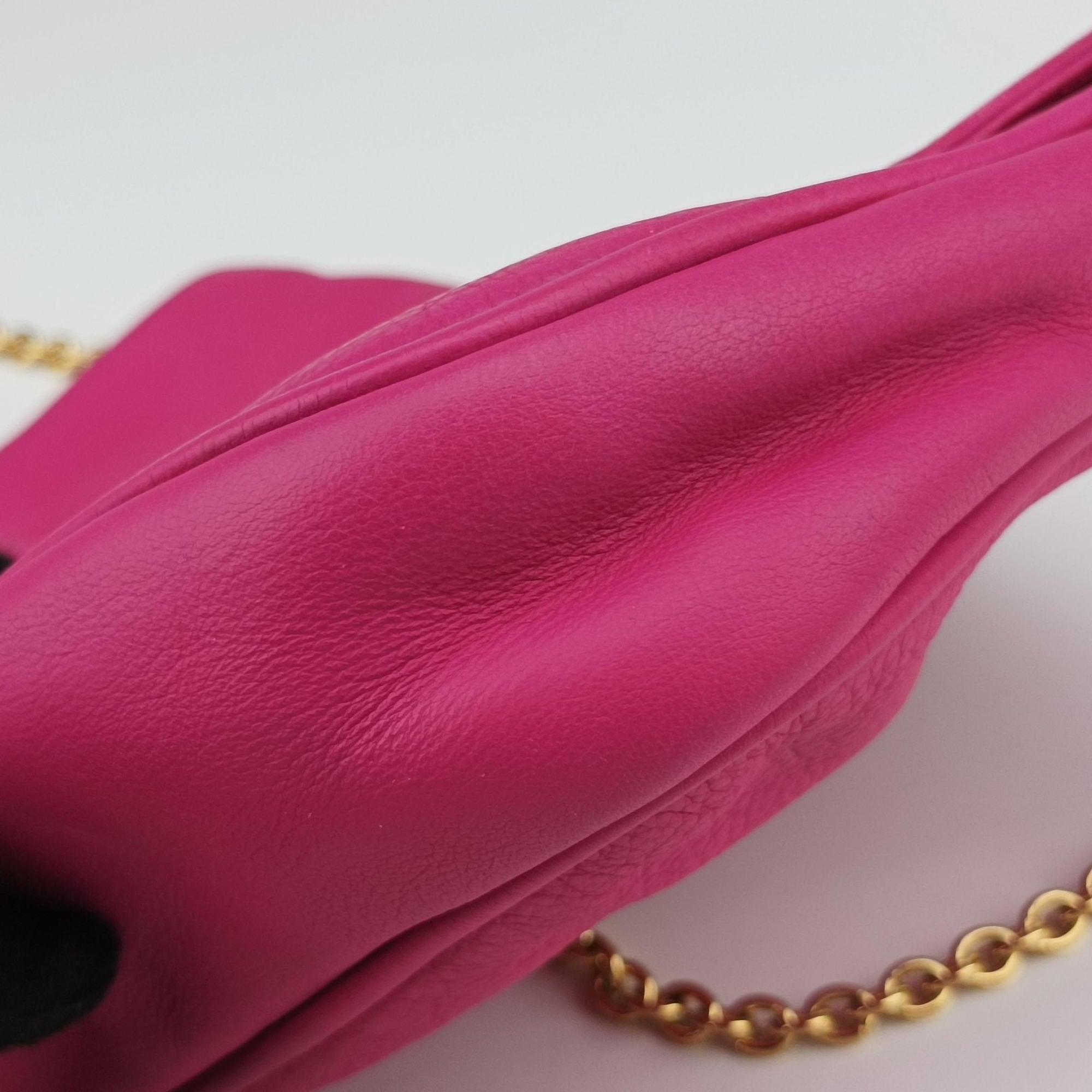 Secondhand Fendi Fendista Pochette Rose Leather 8M0276 shoulderbag | stylenewstar