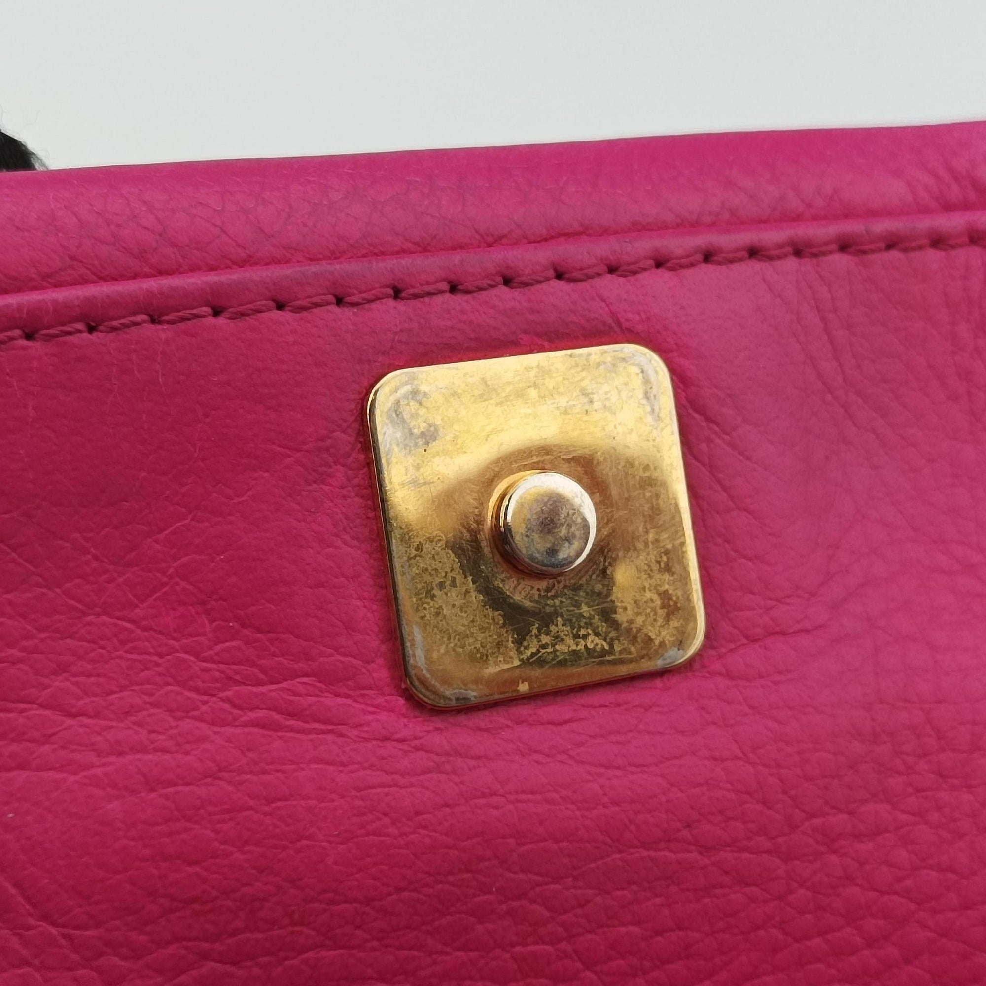 Secondhand Fendi Fendista Pochette Rose Leather 8M0276 shoulderbag | stylenewstar
