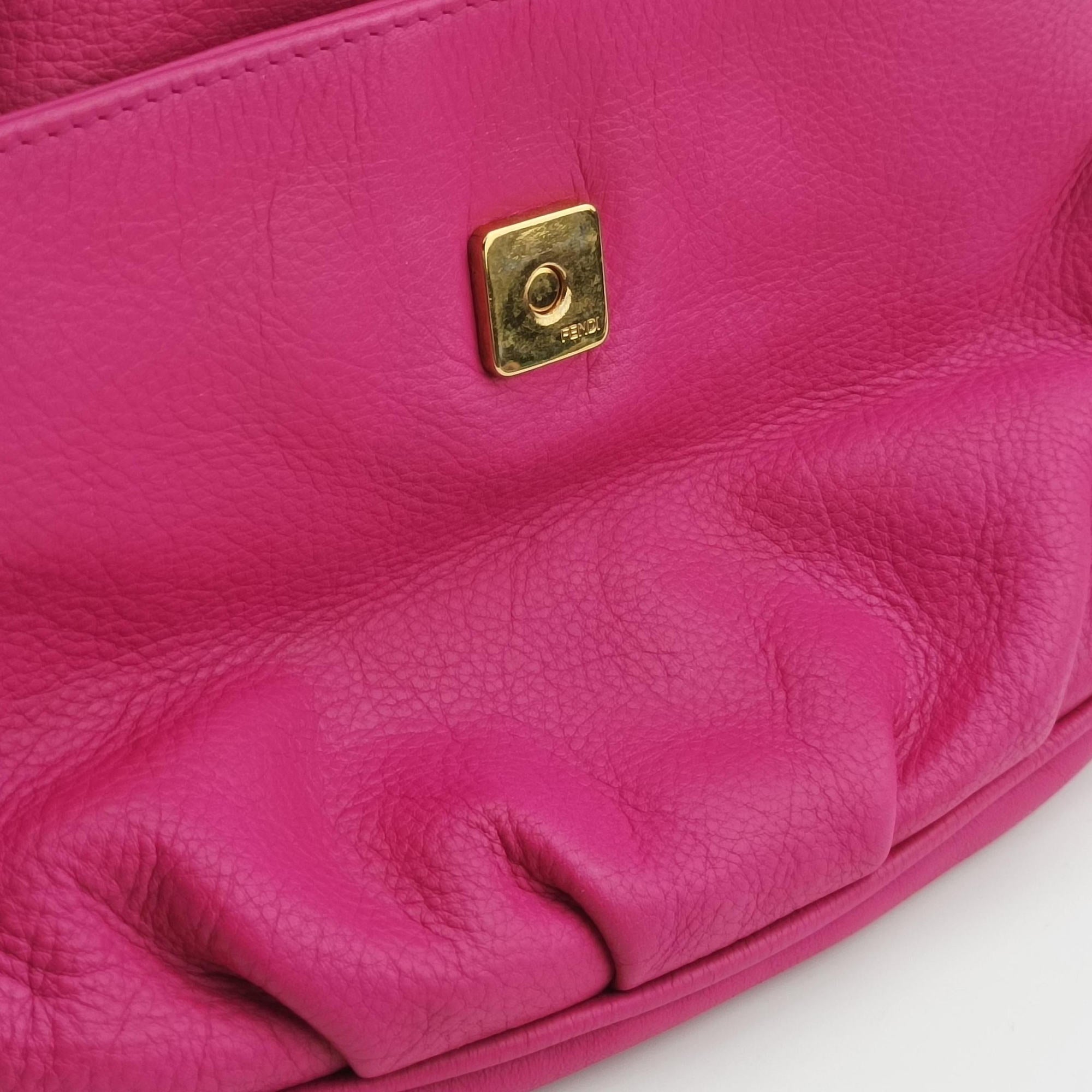Secondhand Fendi Fendista Pochette Rose Leather 8M0276 shoulderbag | stylenewstar