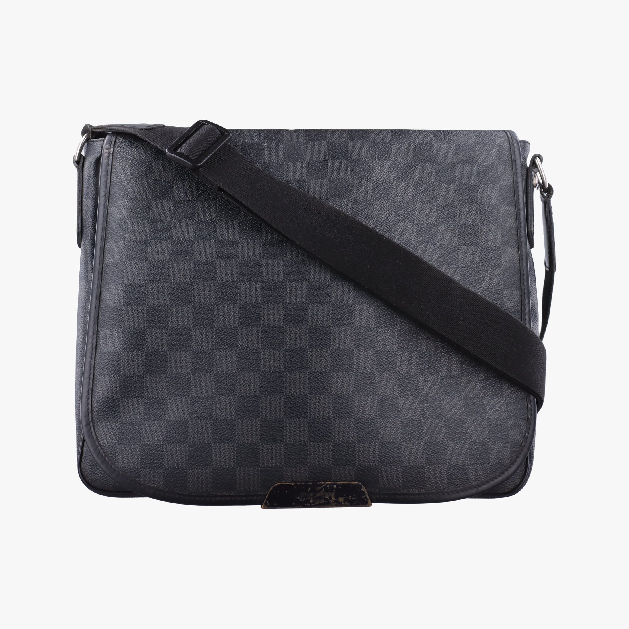 Pre-owned Louis Vuitton DANIEL MM Noir Damier GRAPHITE N58029 shoulderbag | stylenewstar