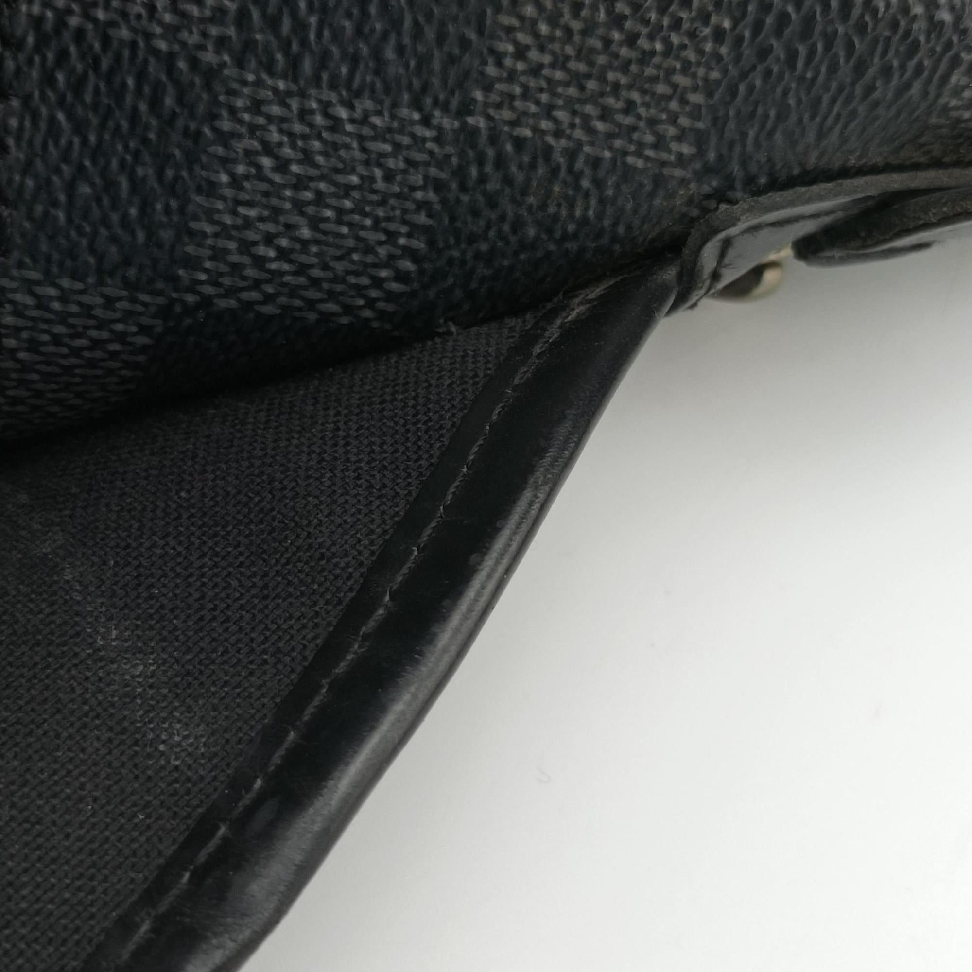 Pre-owned Louis Vuitton DANIEL MM Noir Damier GRAPHITE N58029 shoulderbag | stylenewstar