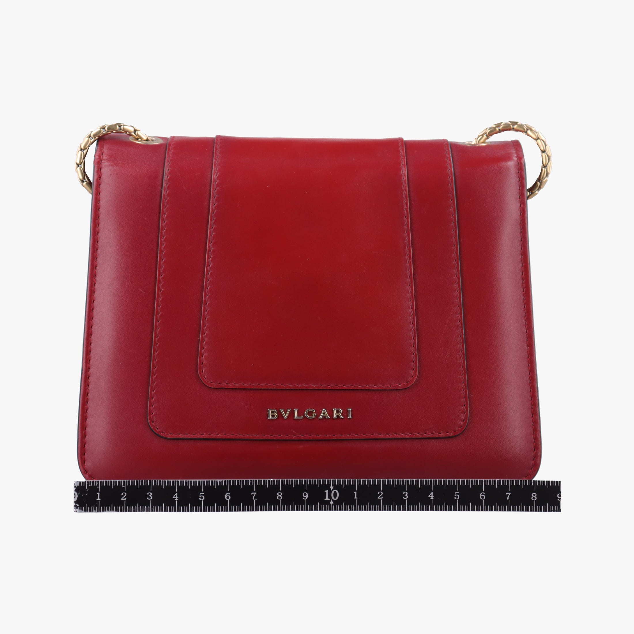 Pre-owned Bvlgari SERPENTI FOREVER Red Leather  shoulderbag | stylenewstar
