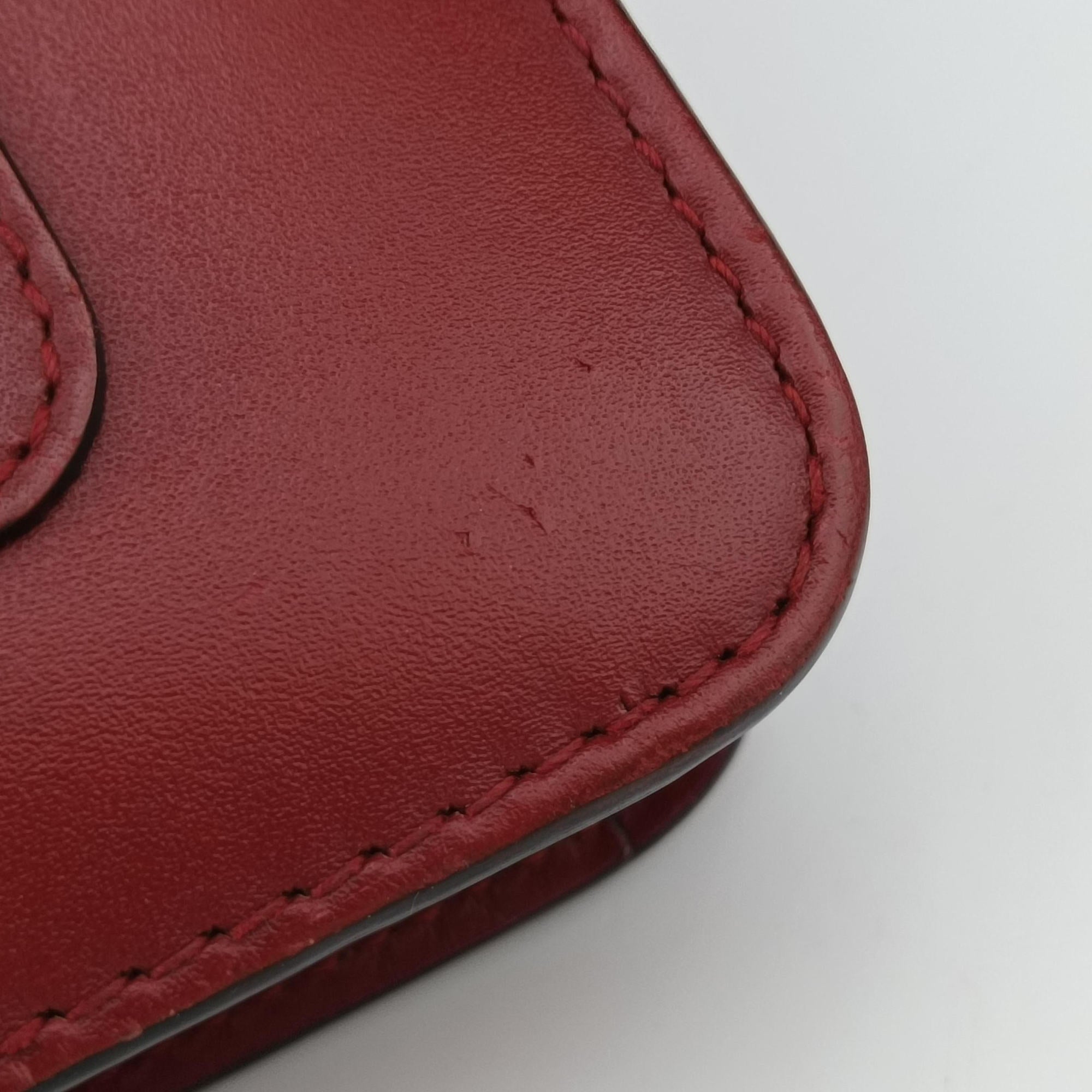 Pre-owned Bvlgari SERPENTI FOREVER Red Leather  shoulderbag | stylenewstar