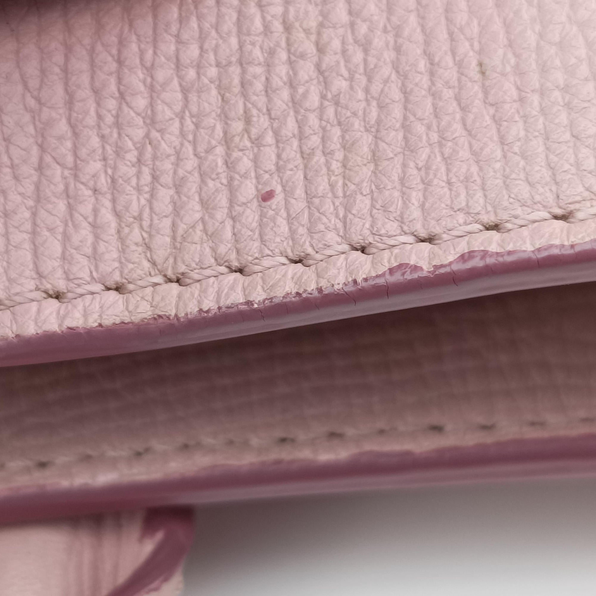 Pre-owned Burberry House Check The Banner Pink Leather × canvas  shoulderbag | stylenewstar