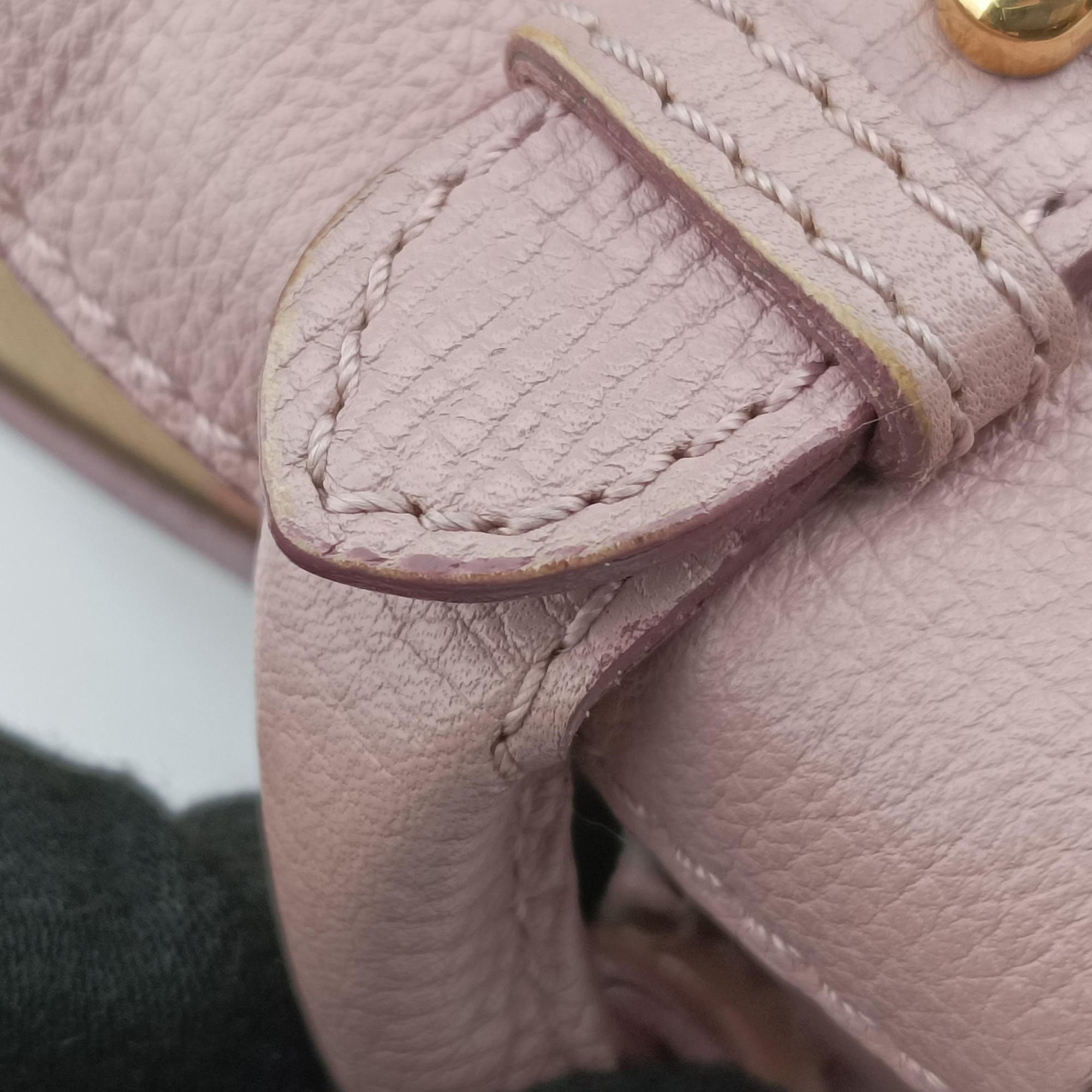 Pre-owned Burberry House Check The Banner Pink Leather × canvas  shoulderbag | stylenewstar