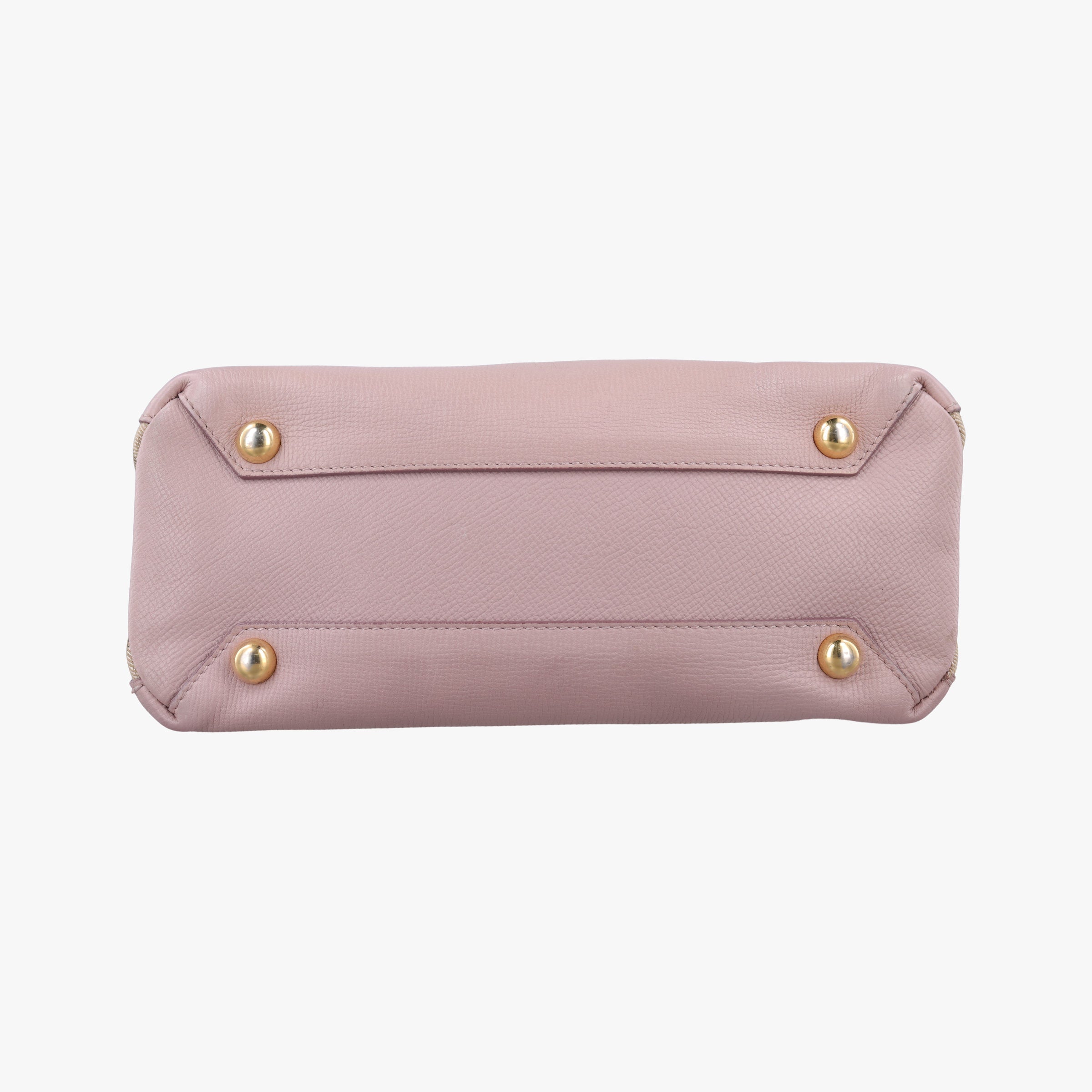 Pre-owned Burberry House Check The Banner Pink Leather × canvas  shoulderbag | stylenewstar