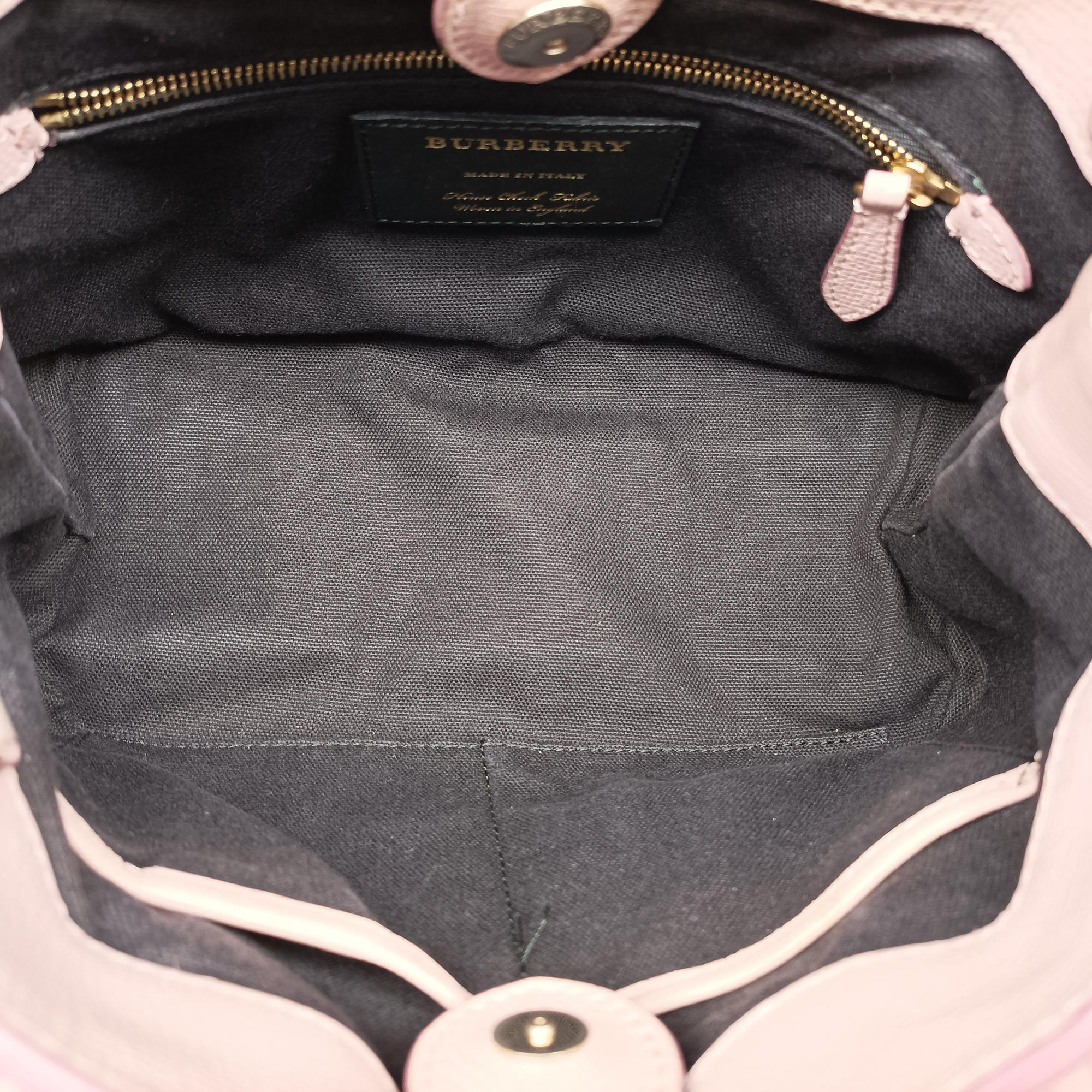 Pre-owned Burberry House Check The Banner Pink Leather × canvas  shoulderbag | stylenewstar
