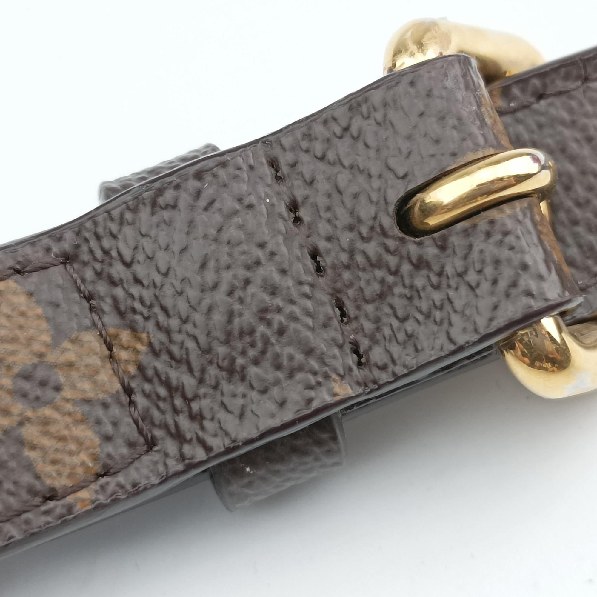 Vintage Louis Vuitton PALLAS brown×SAFRAN Monogram Canvas×calf leather M40929 shoulderbag | stylenewstar