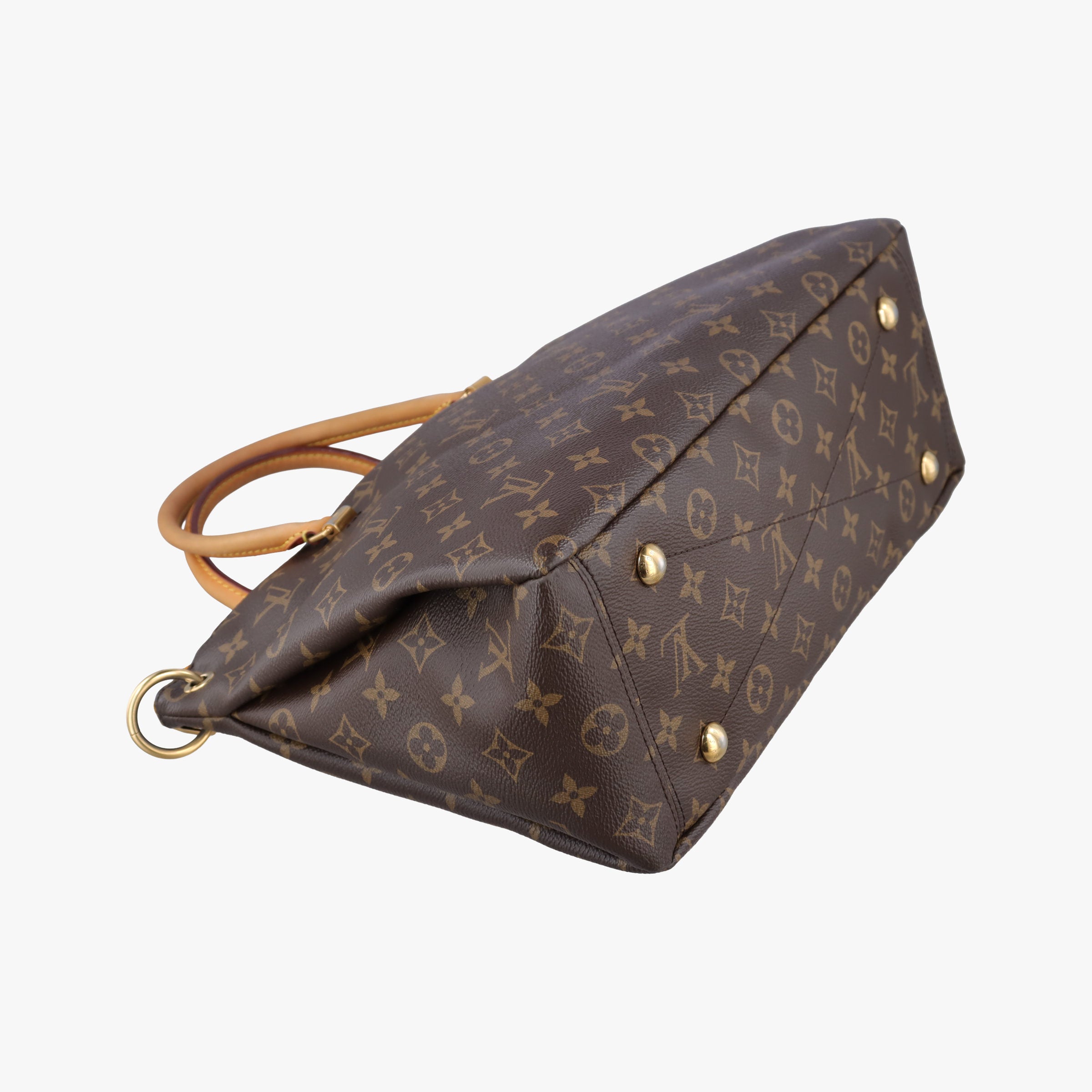 Vintage Louis Vuitton PALLAS brown×SAFRAN Monogram Canvas×calf leather M40929 shoulderbag | stylenewstar