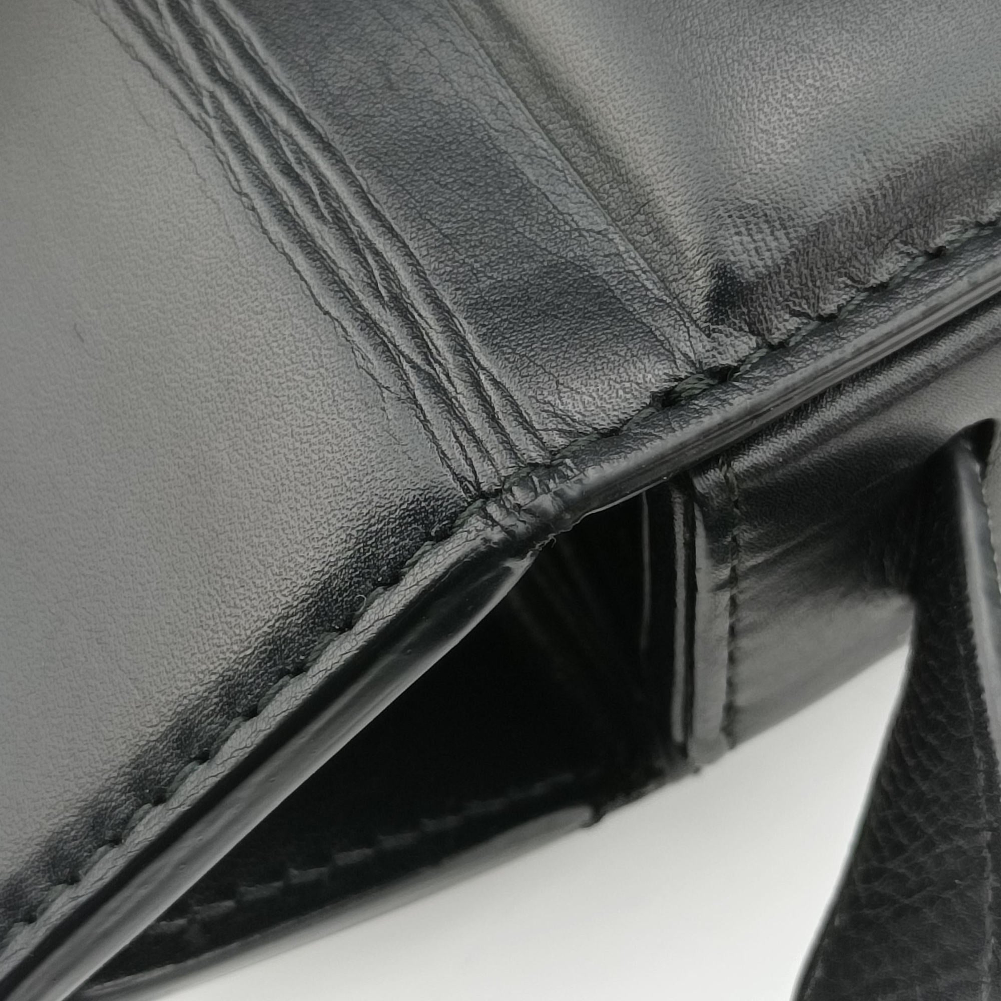 Pre-owned Bottega Veneta Padded Messenger Mini Trunk Black lambskin  shoulderbag | stylenewstar