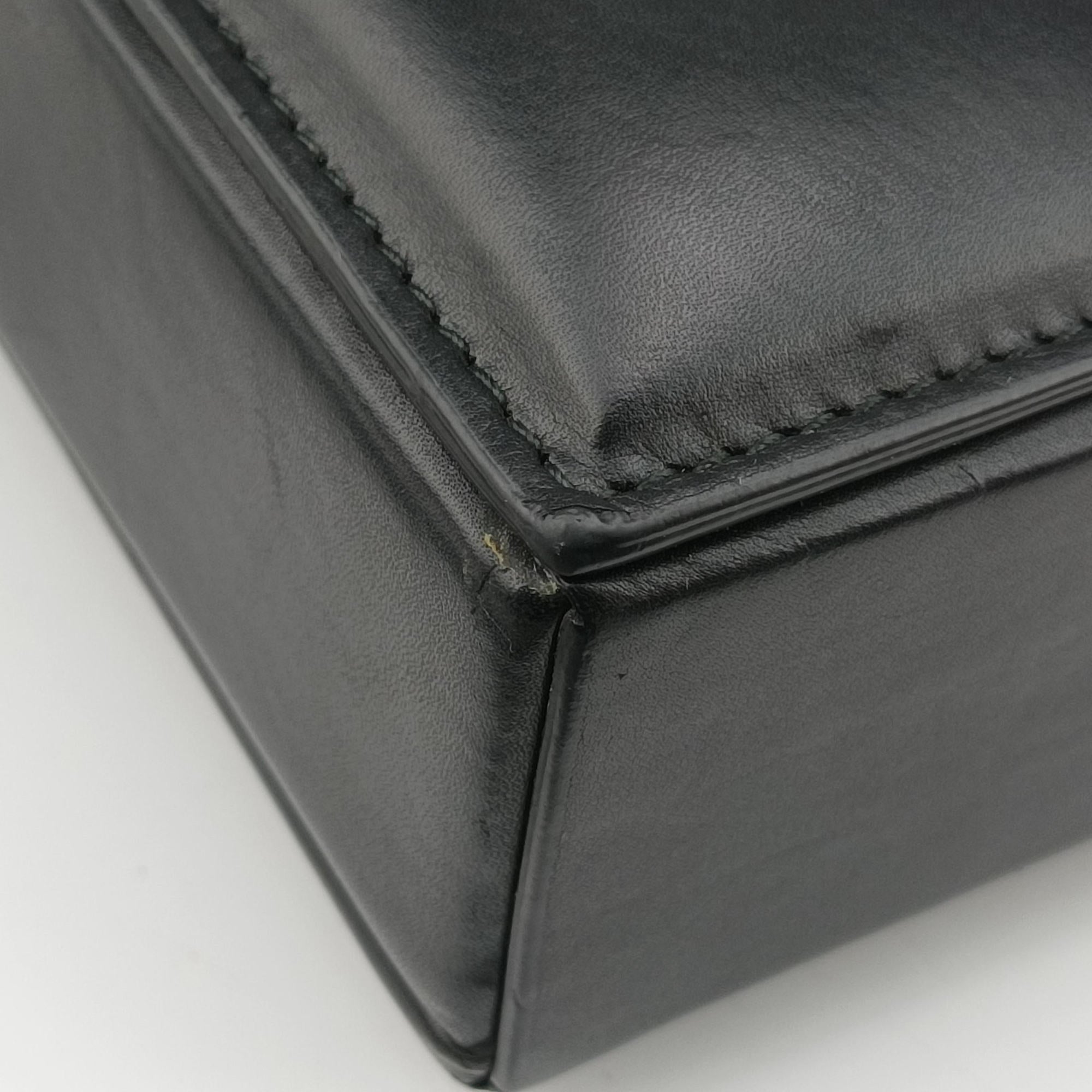 Pre-owned Bottega Veneta Padded Messenger Mini Trunk Black lambskin  shoulderbag | stylenewstar