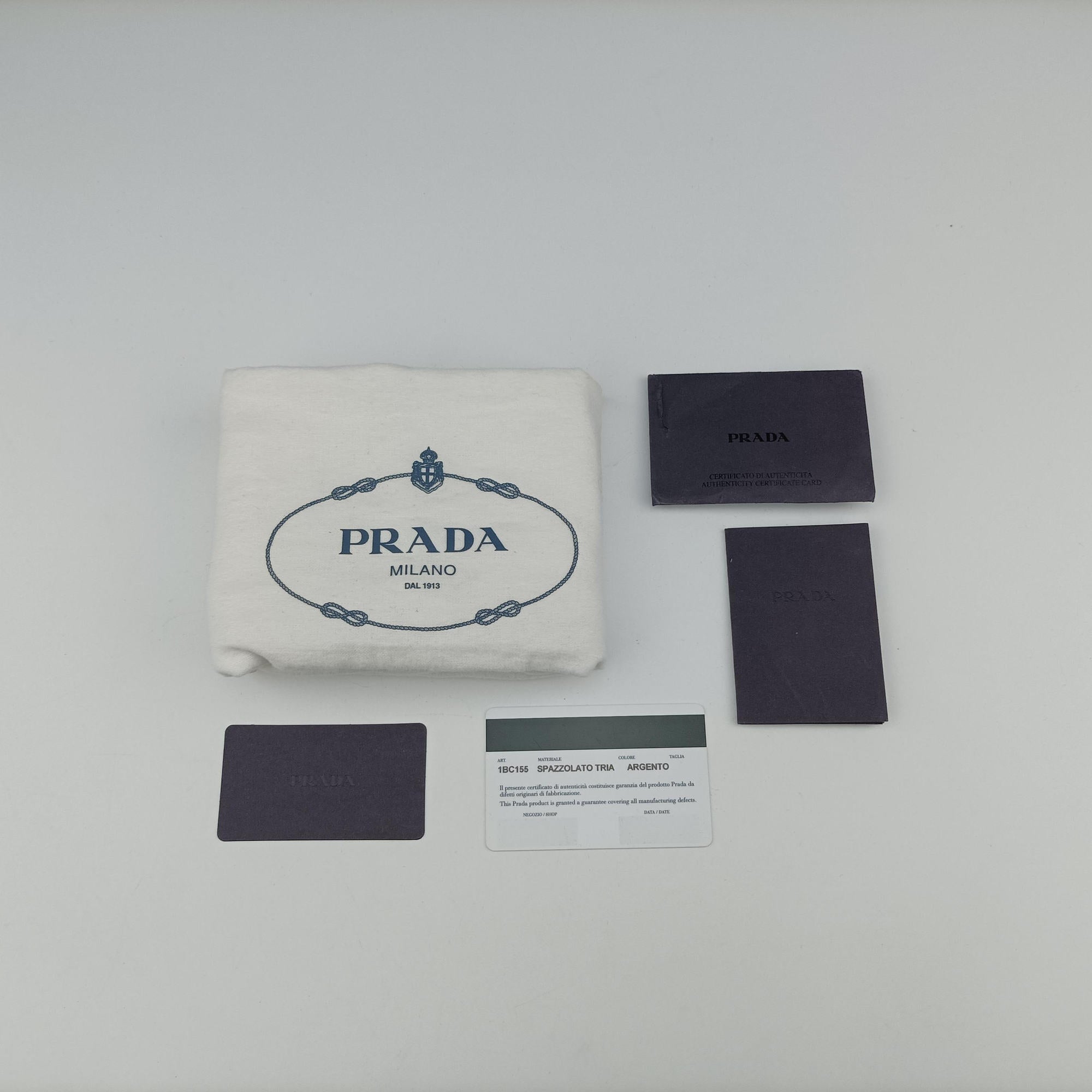 Vintage Prada Metal Triangle Logo silver Enamel  shoulderbag | stylenewstar
