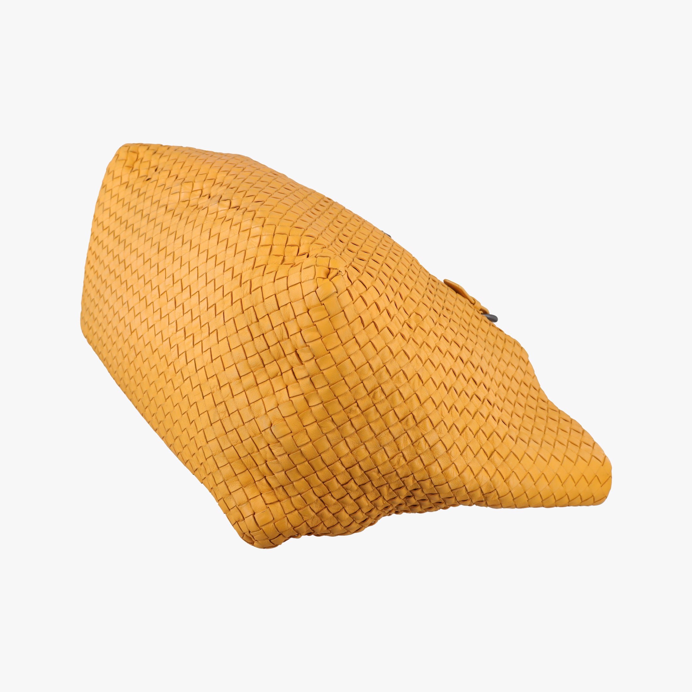 Secondhand Bottega Veneta Cesta Intrecciato Orange lambskin  shoulderbag | stylenewstar