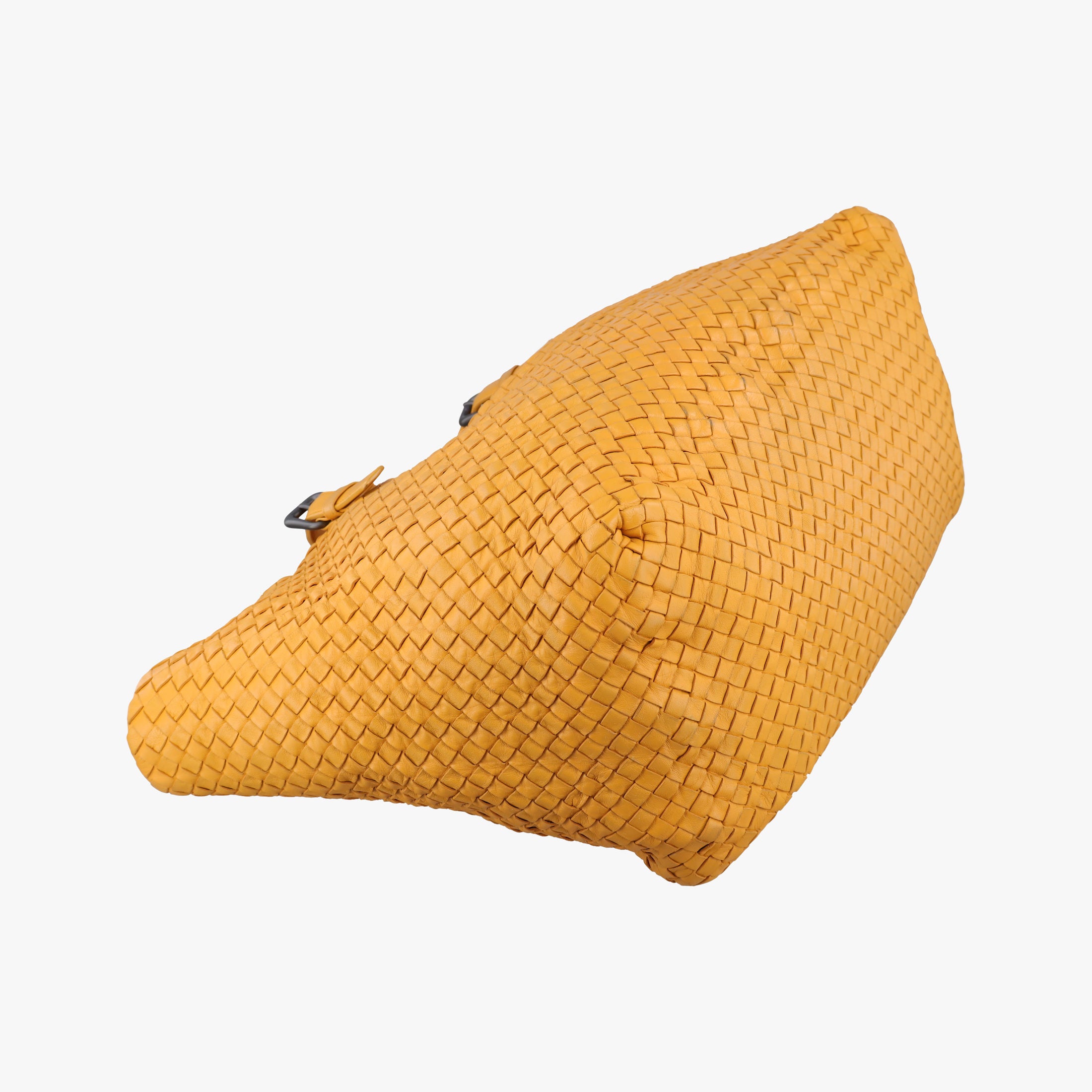 Secondhand Bottega Veneta Cesta Intrecciato Orange lambskin  shoulderbag | stylenewstar