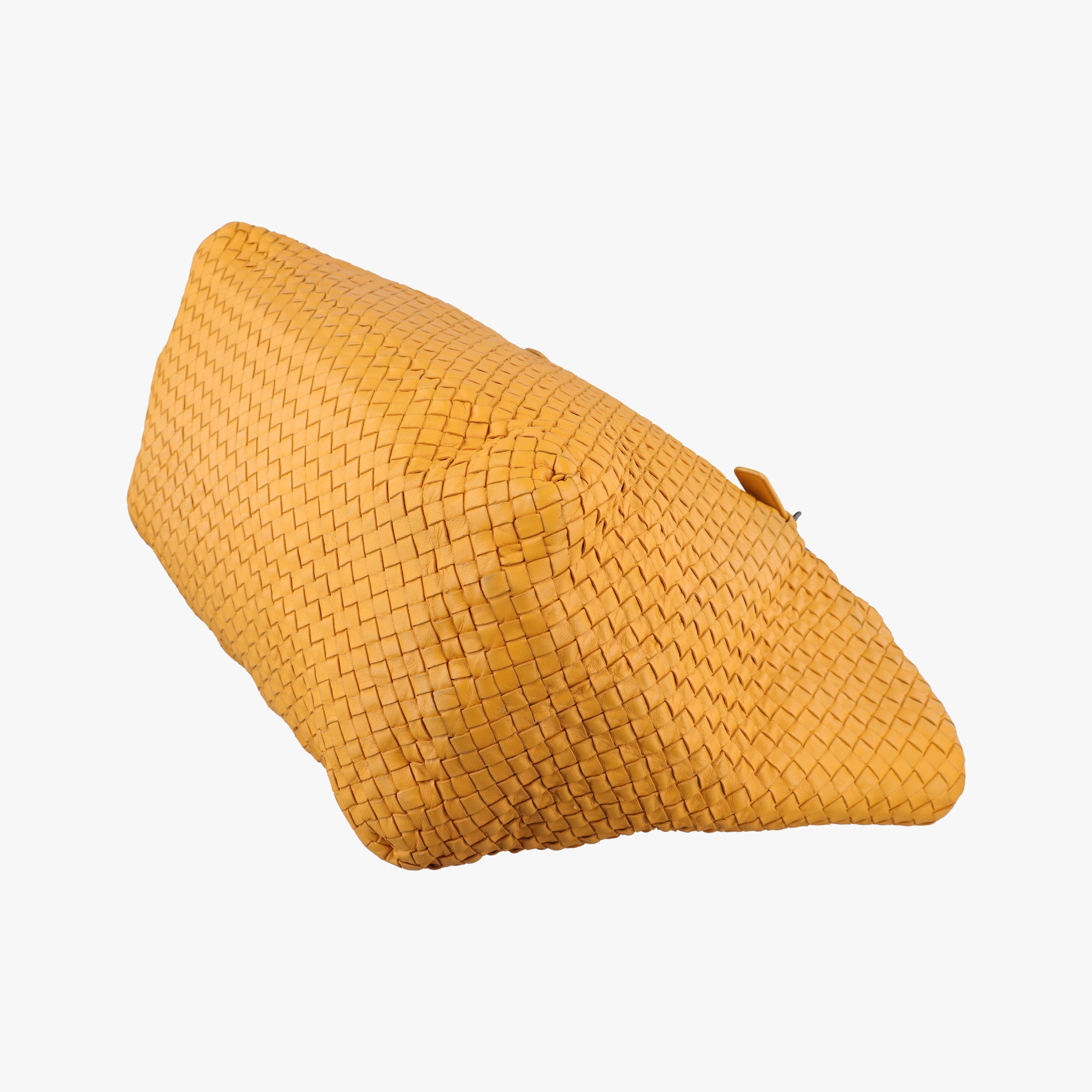 Secondhand Bottega Veneta Cesta Intrecciato Orange lambskin  shoulderbag | stylenewstar