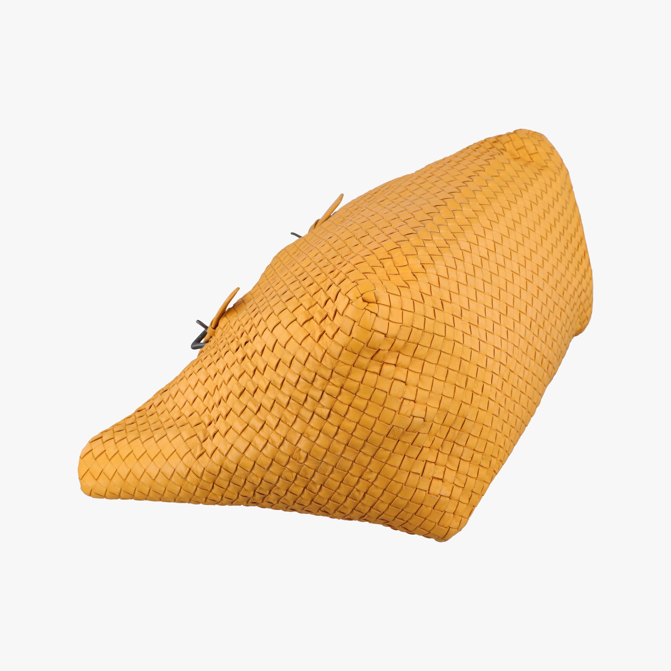 Secondhand Bottega Veneta Cesta Intrecciato Orange lambskin  shoulderbag | stylenewstar