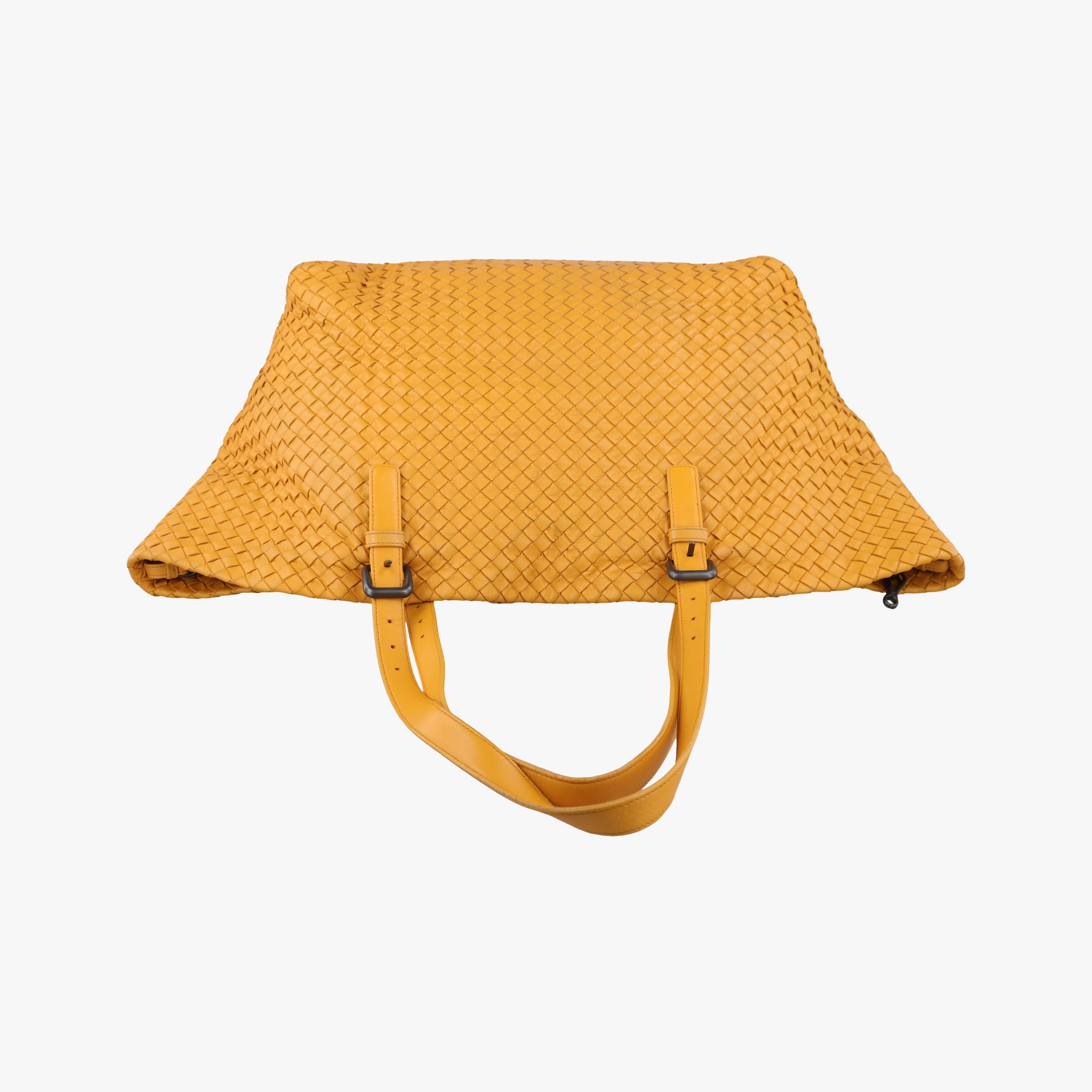 Secondhand Bottega Veneta Cesta Intrecciato Orange lambskin  shoulderbag | stylenewstar
