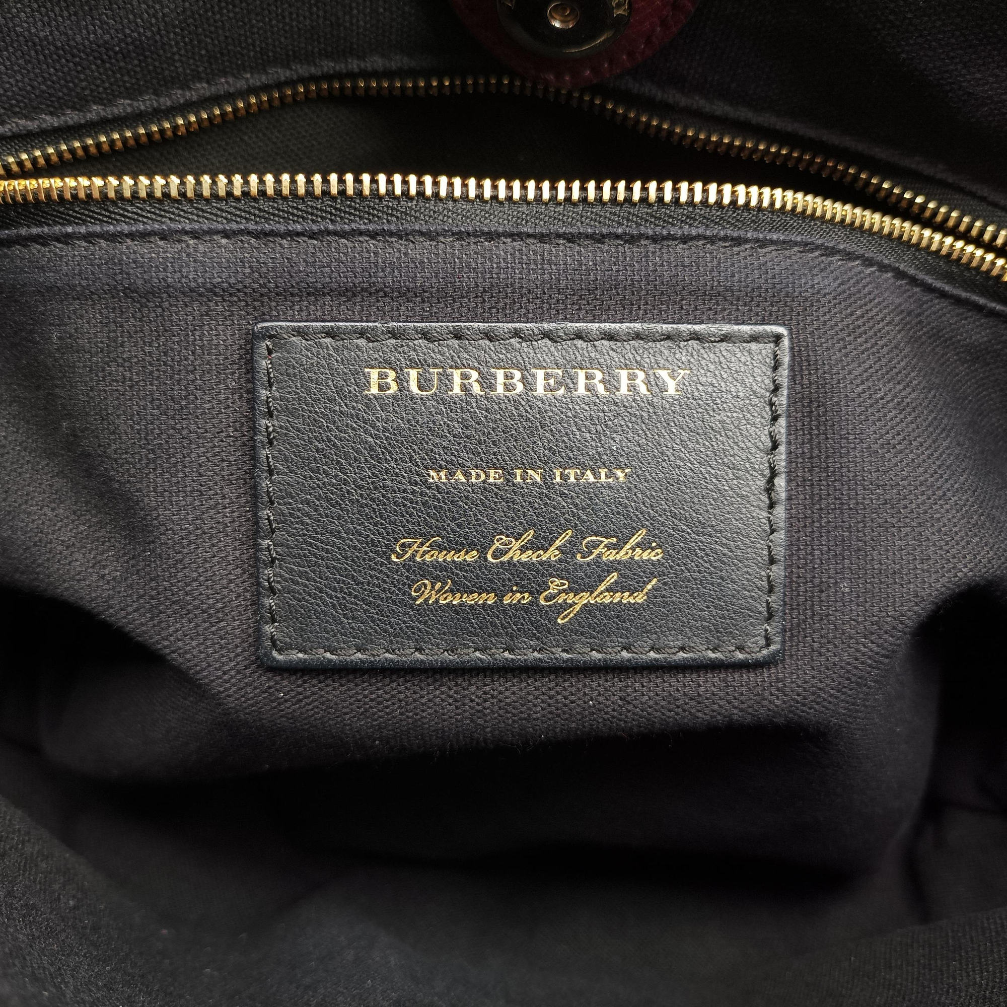 Pre-owned Burberry The Banner Burgundy×Multicolor Leather × canvas  shoulderbag | stylenewstar