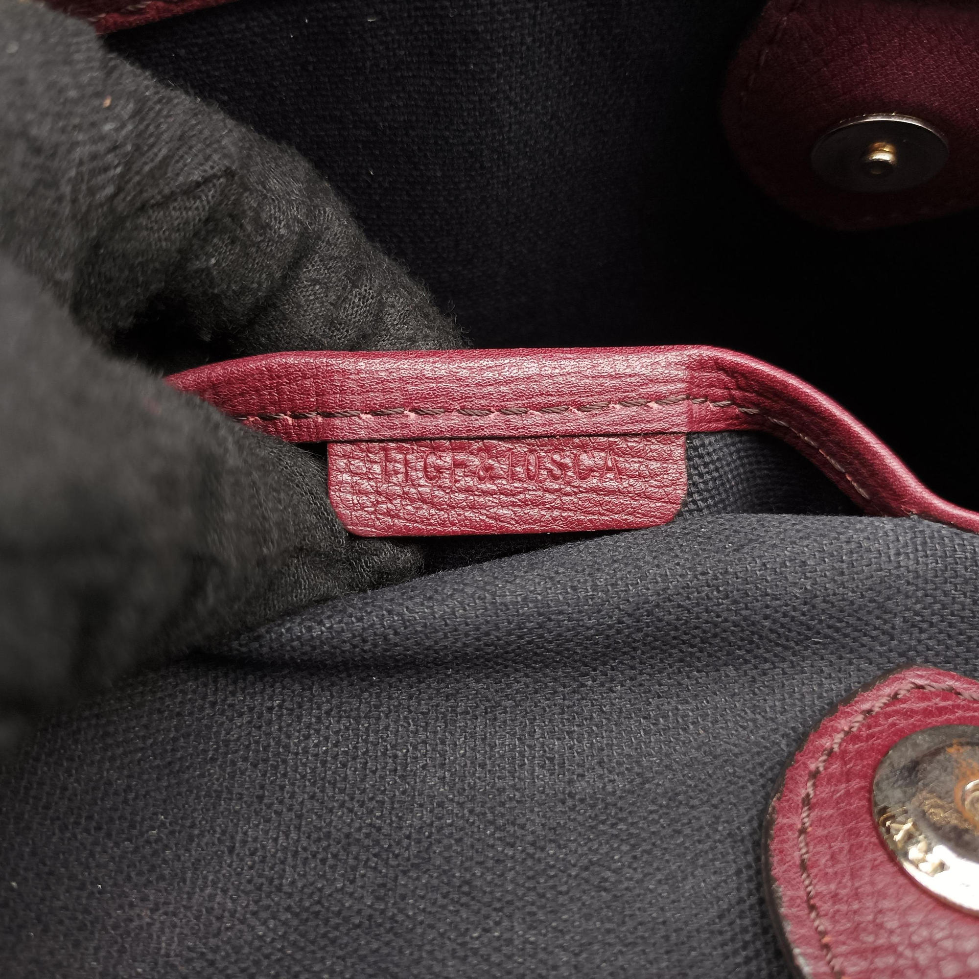 Pre-owned Burberry The Banner Burgundy×Multicolor Leather × canvas  shoulderbag | stylenewstar