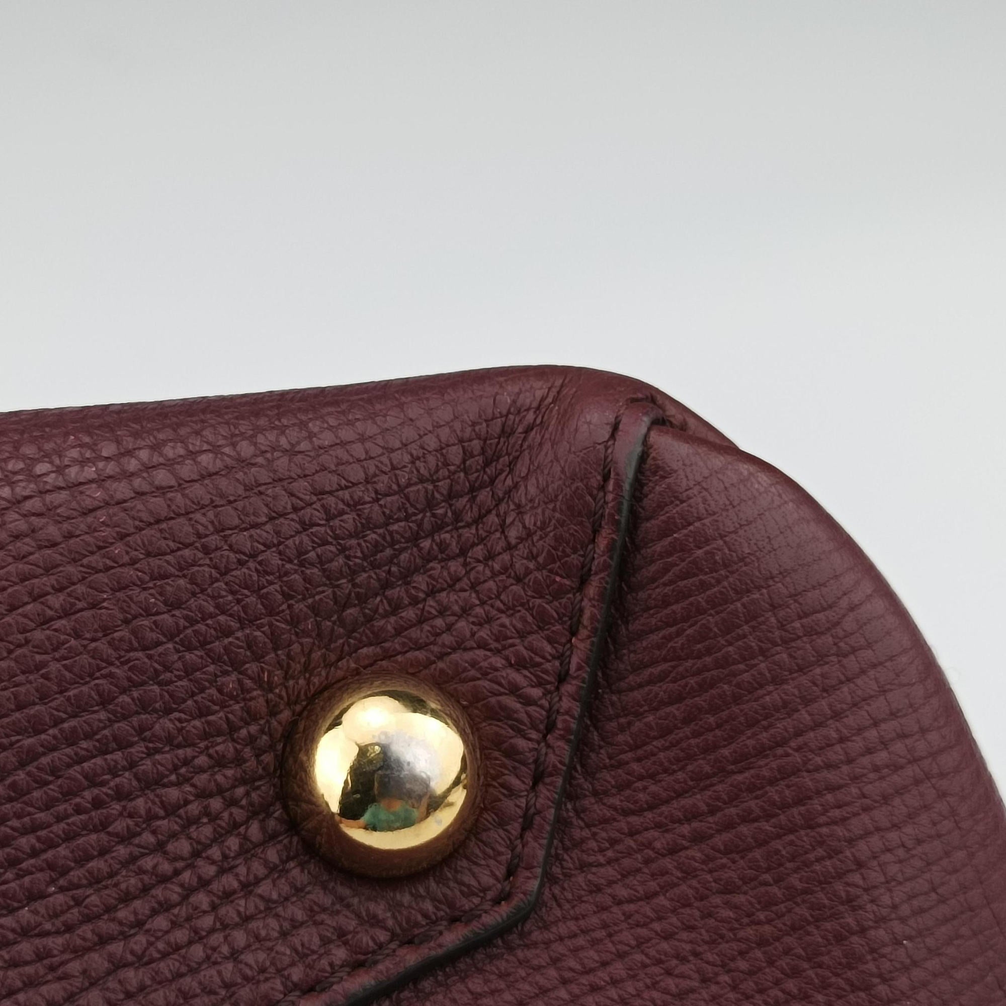 Pre-owned Burberry The Banner Burgundy×Multicolor Leather × canvas  shoulderbag | stylenewstar