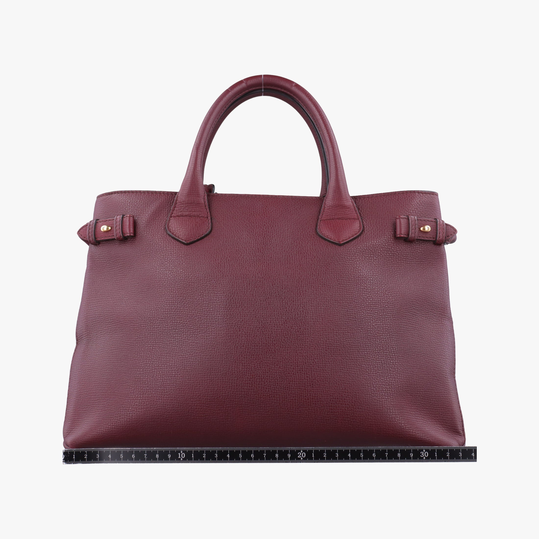 Pre-owned Burberry The Banner Burgundy×Multicolor Leather × canvas  shoulderbag | stylenewstar