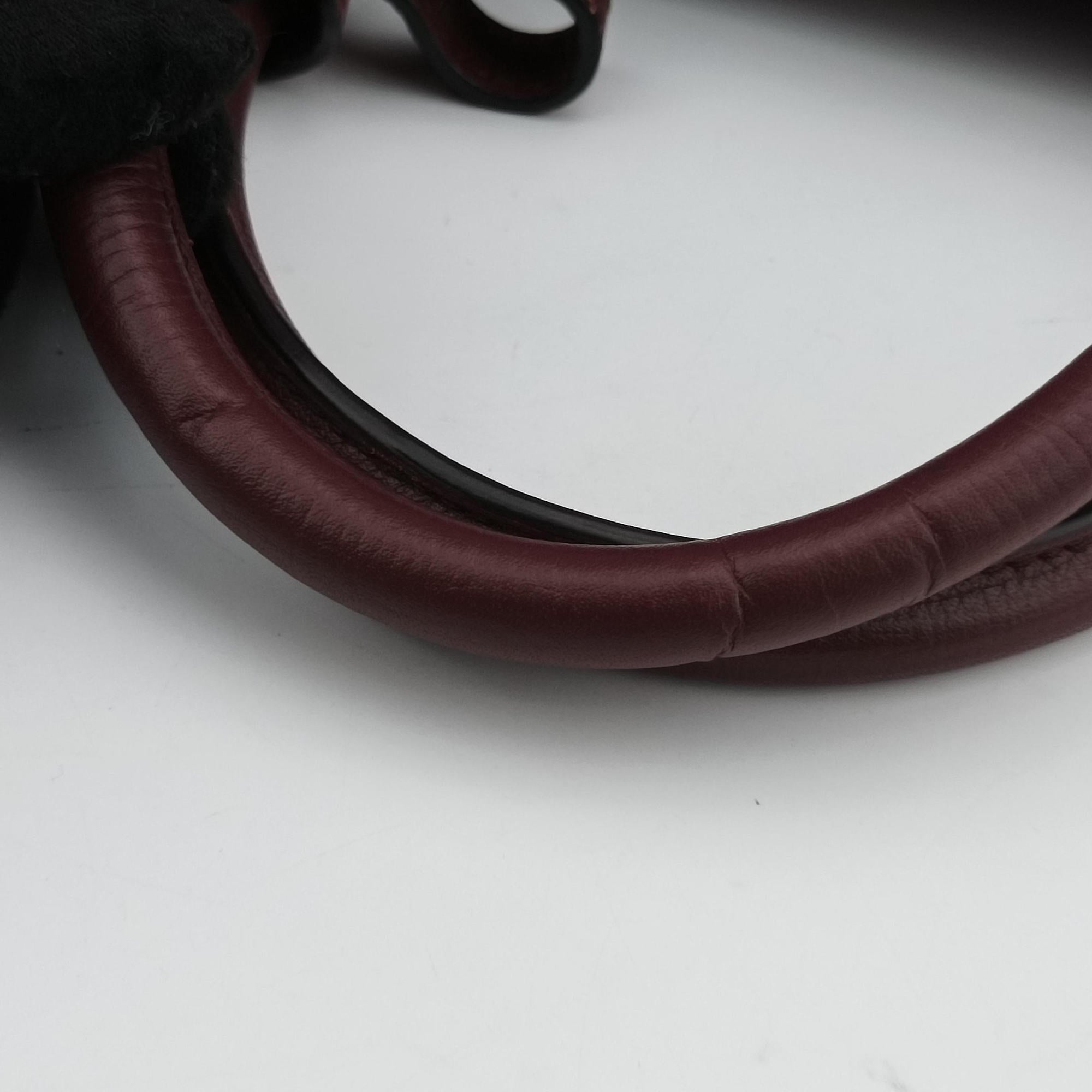 Pre-owned Burberry The Banner Burgundy×Multicolor Leather × canvas  shoulderbag | stylenewstar