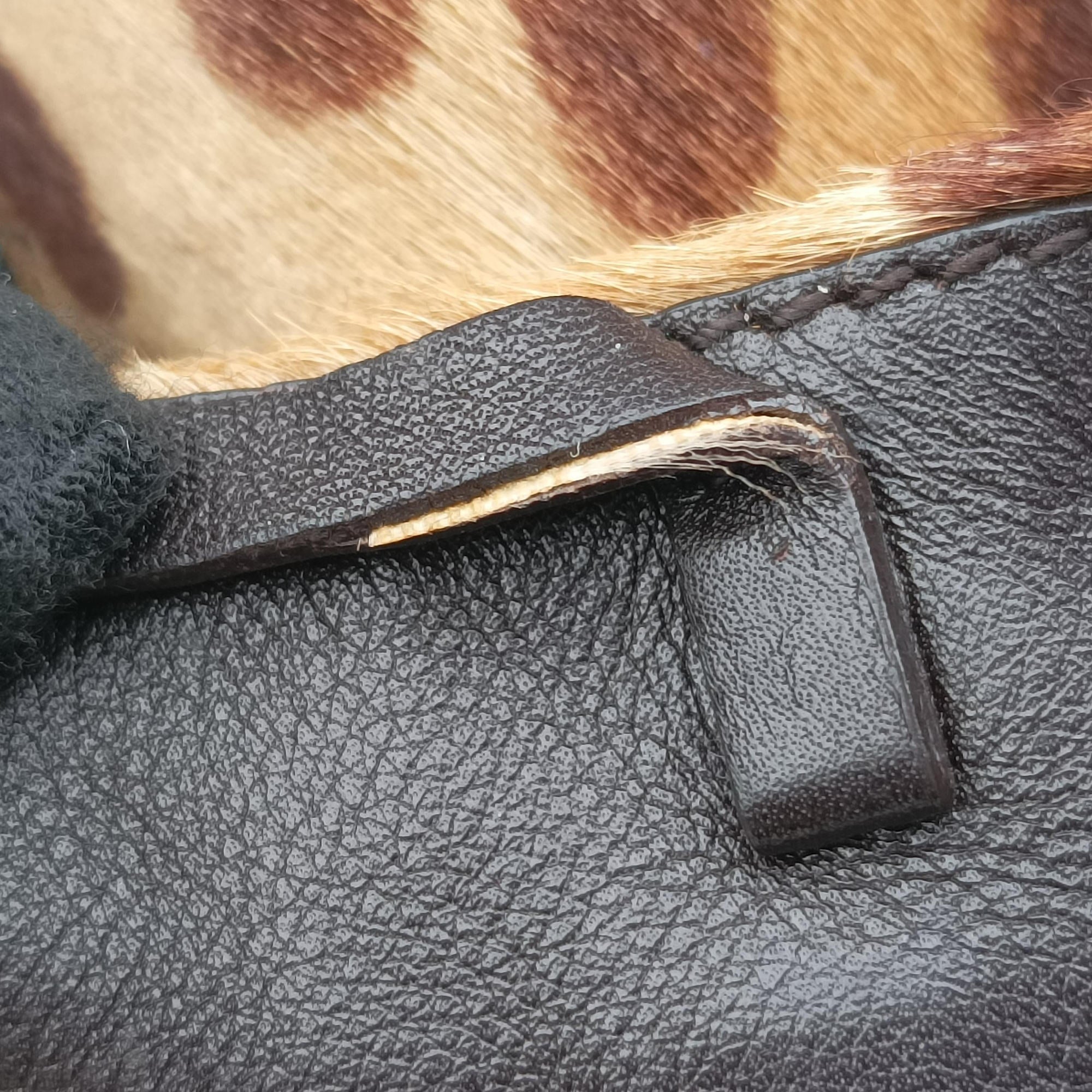 Pre-owned Prada Cheetah Micro Brown x Multicolour ponyhair  handbag | stylenewstar