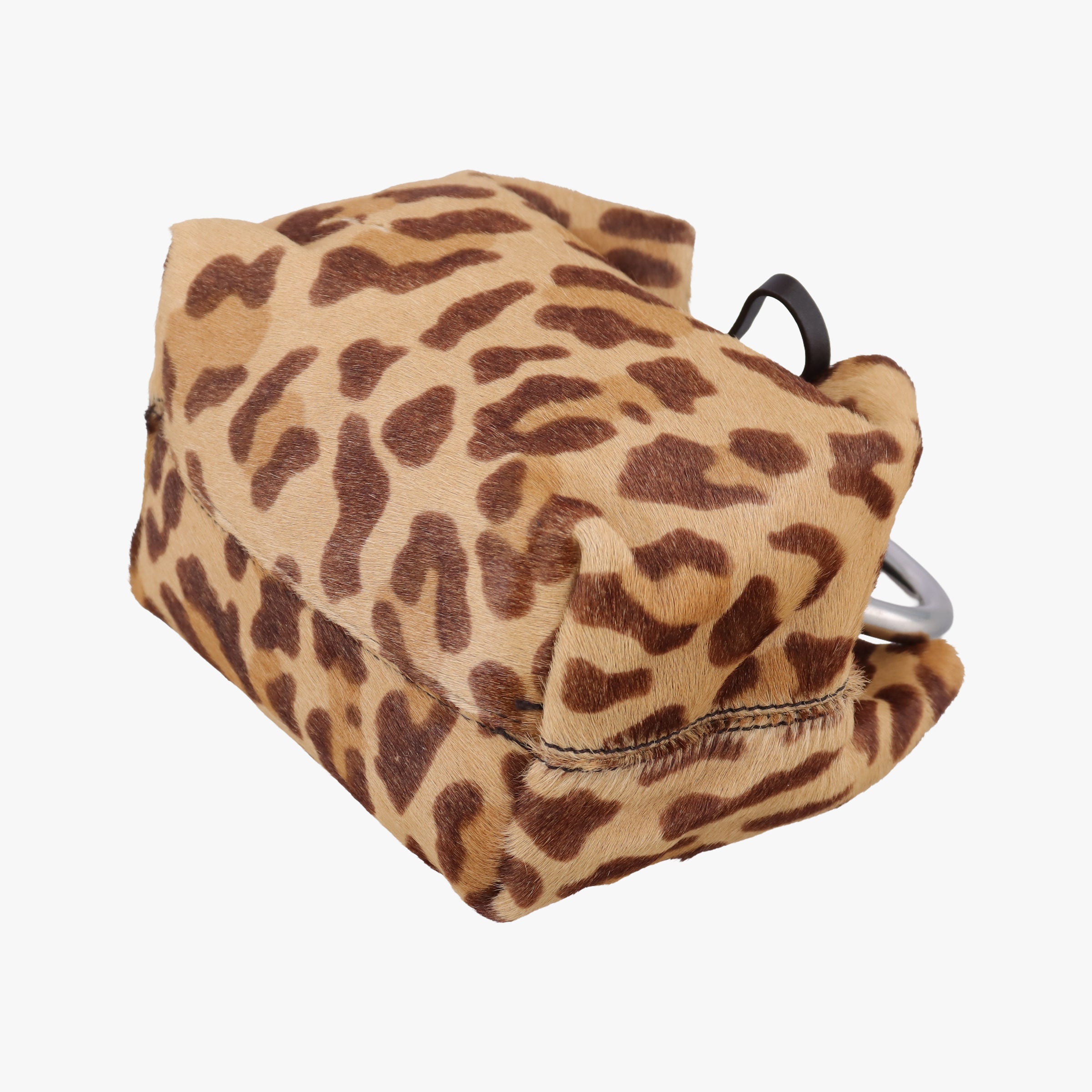 Pre-owned Prada Cheetah Micro Brown x Multicolour ponyhair  handbag | stylenewstar