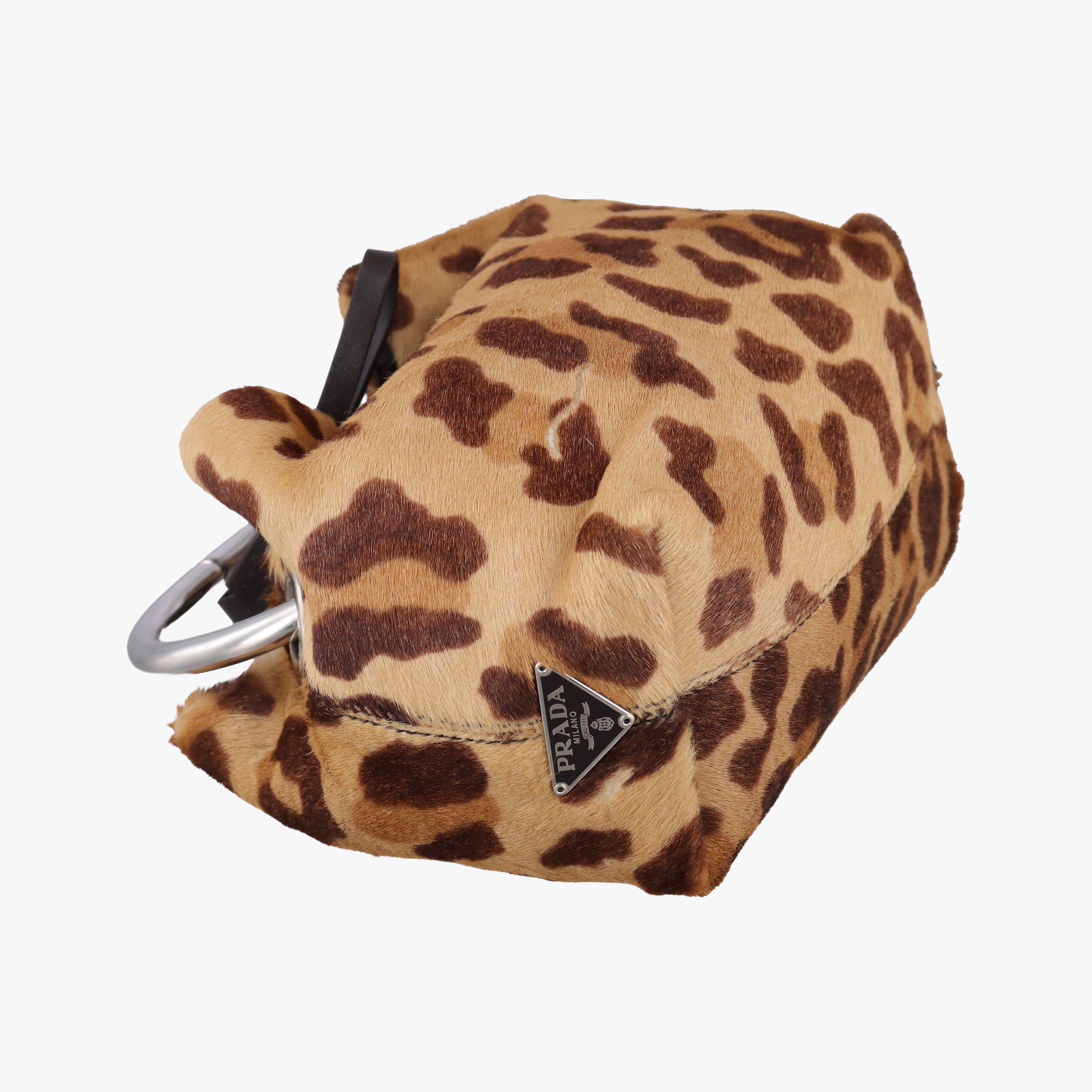 Pre-owned Prada Cheetah Micro Brown x Multicolour ponyhair  handbag | stylenewstar