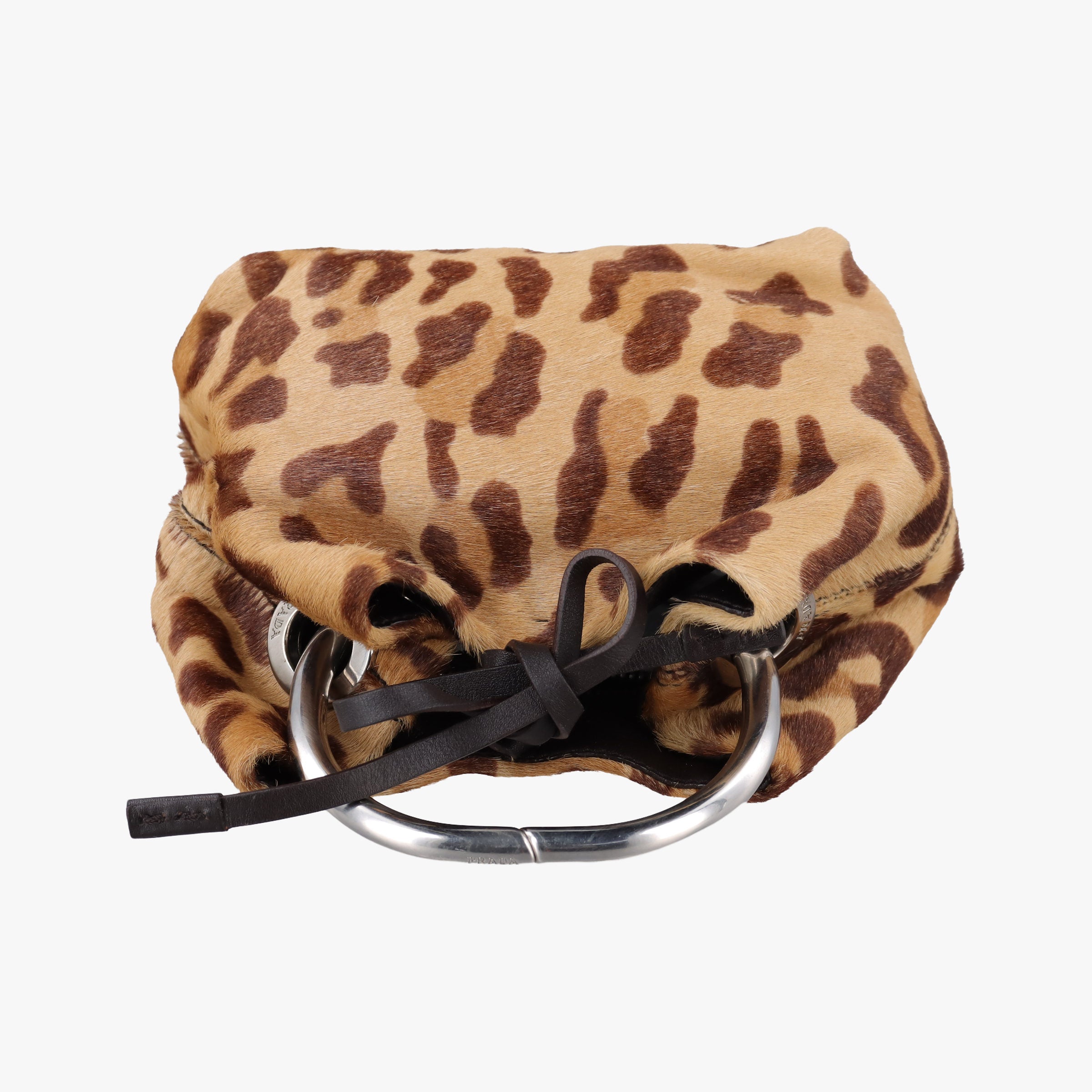 Pre-owned Prada Cheetah Micro Brown x Multicolour ponyhair  handbag | stylenewstar