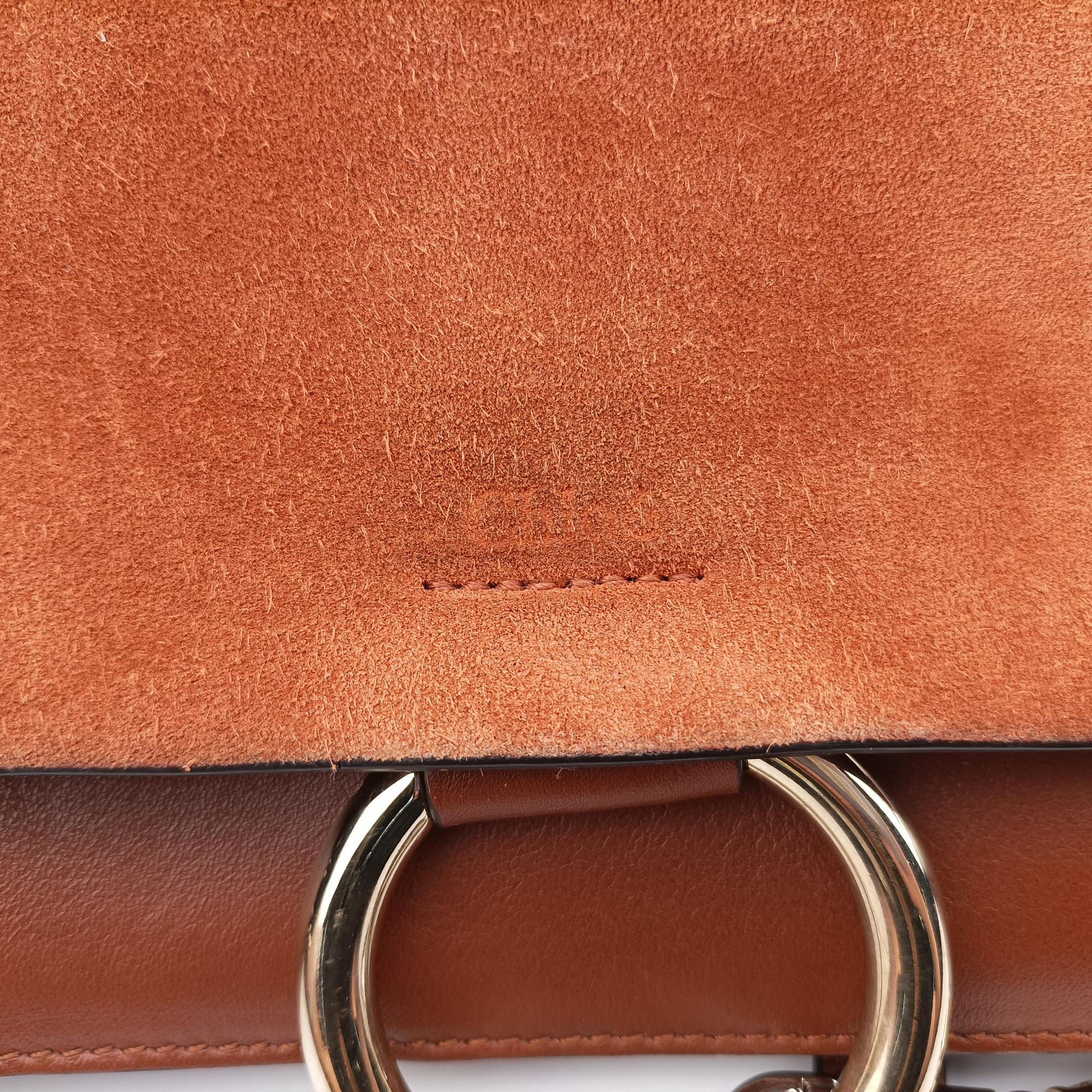 Pre-owned Chloe FAYE Brown Suede × leather  shoulderbag | stylenewstar
