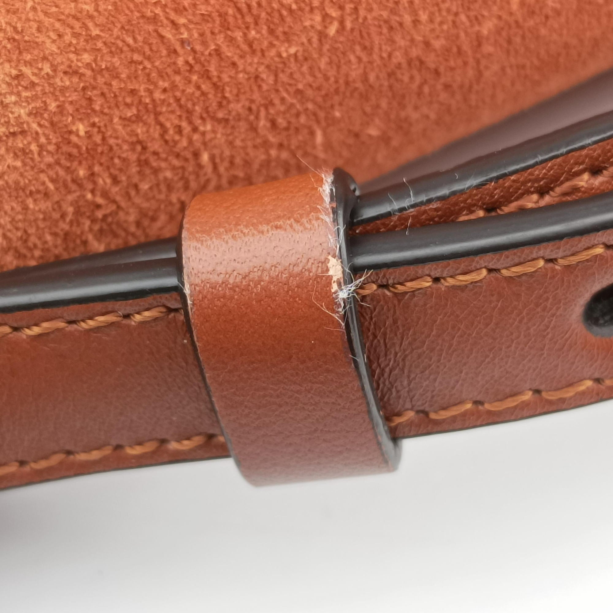 Pre-owned Chloe FAYE Brown Suede × leather  shoulderbag | stylenewstar