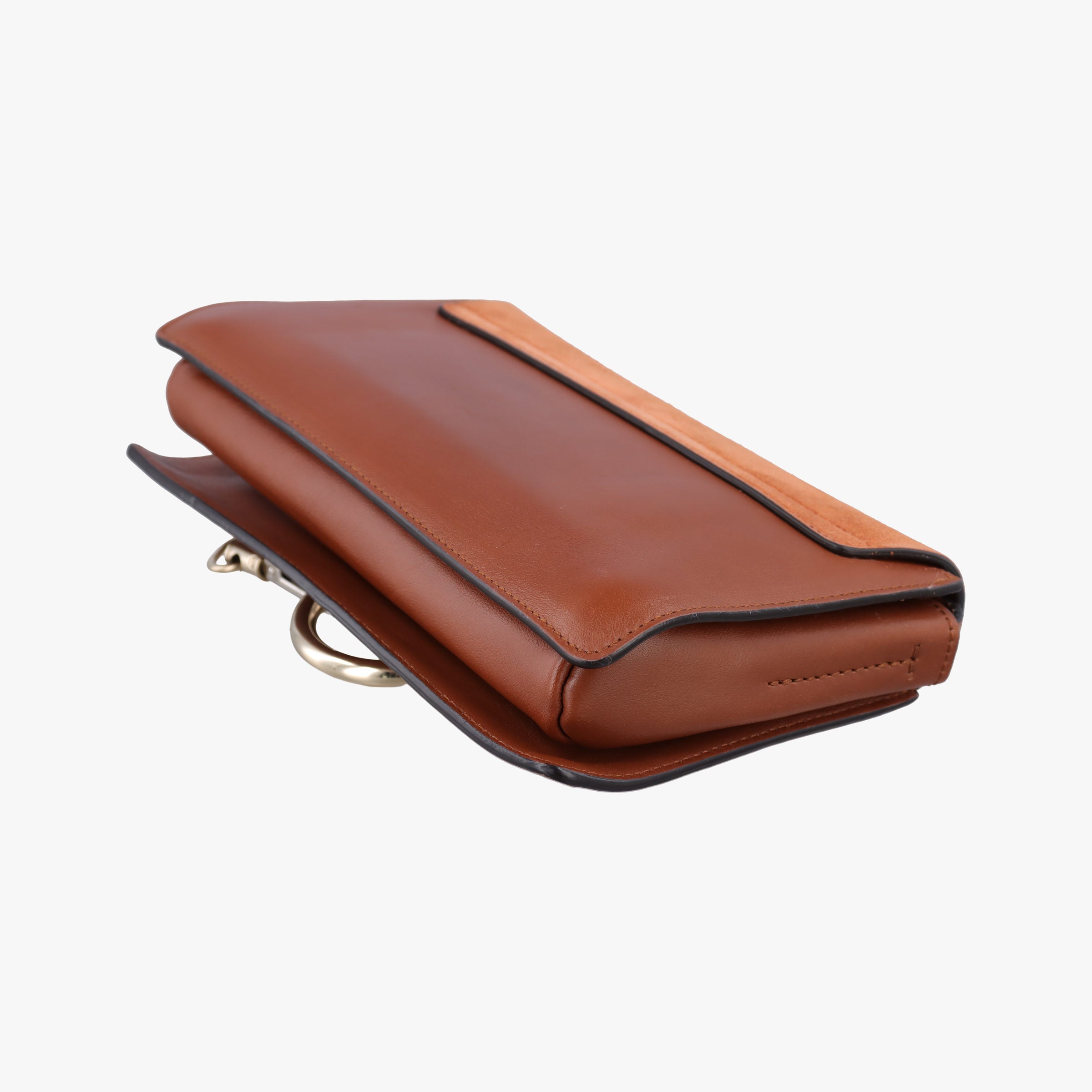 Pre-owned Chloe FAYE Brown Suede × leather  shoulderbag | stylenewstar