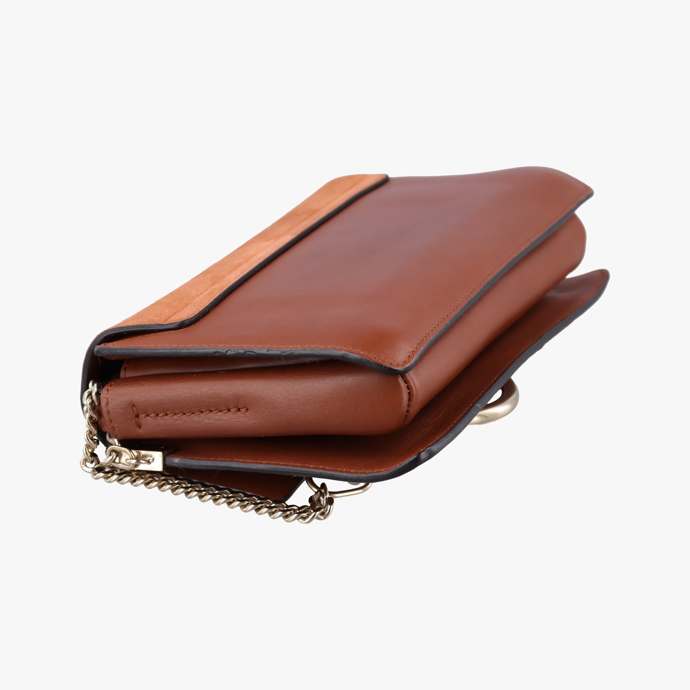 Pre-owned Chloe FAYE Brown Suede × leather  shoulderbag | stylenewstar