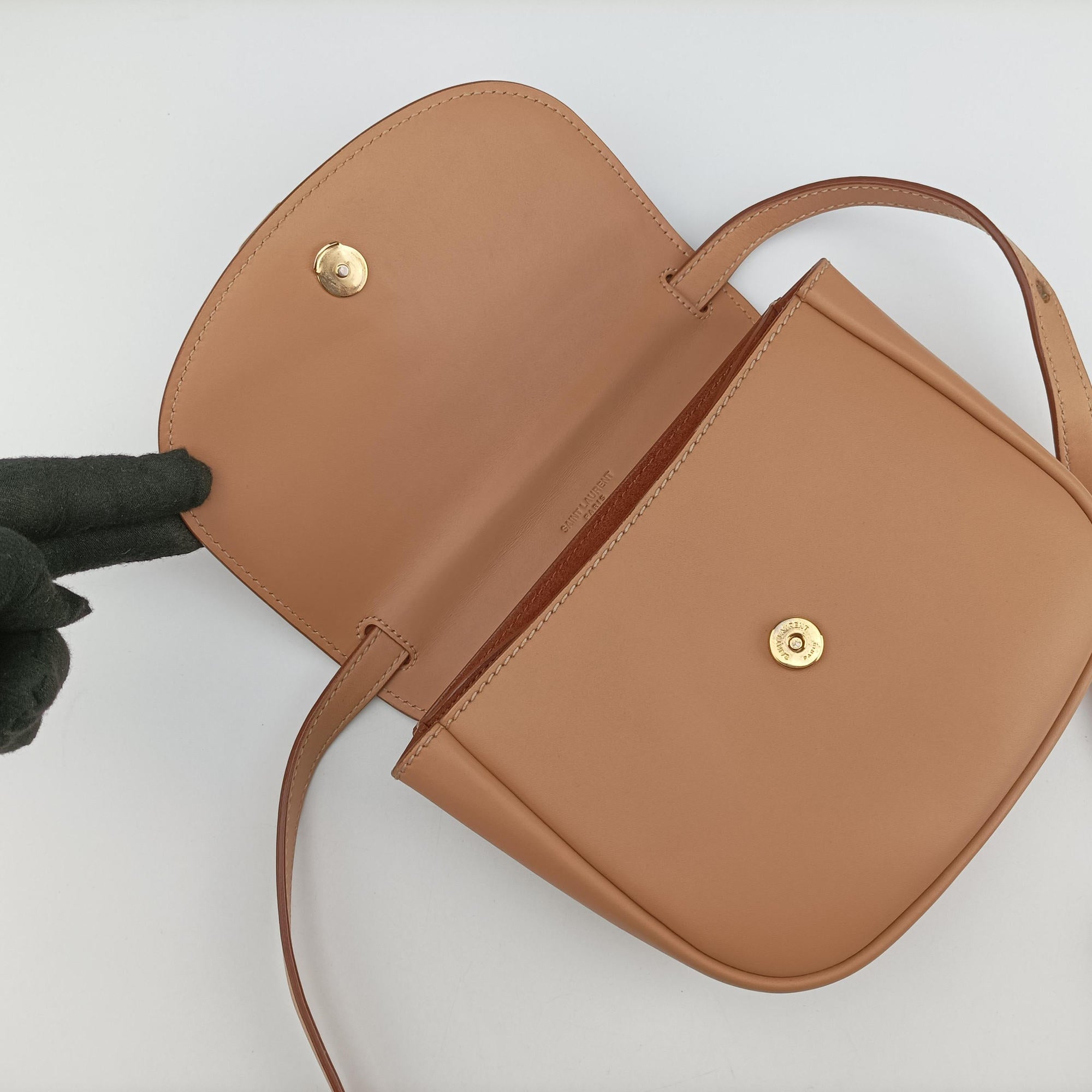 Secondhand Yves Saint Laurent KAIA Beige Leather 619740 shoulderbag | stylenewstar