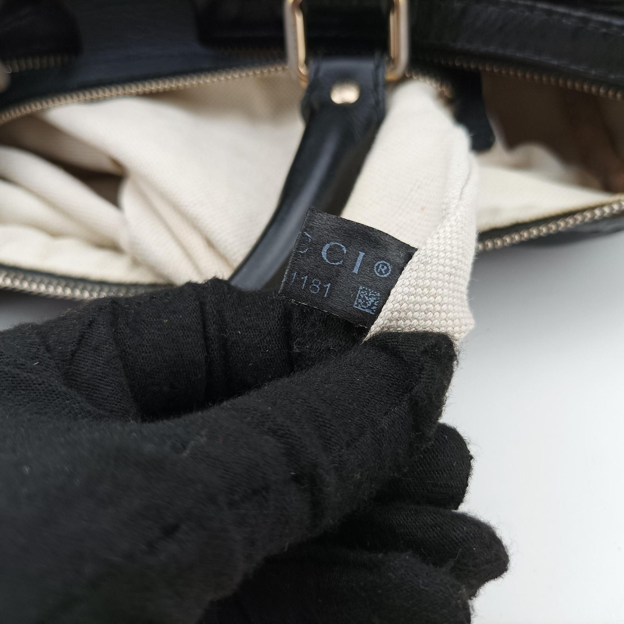 Vintage Gucci Sherry Line Black Leather 247205 shoulderbag | stylenewstar
