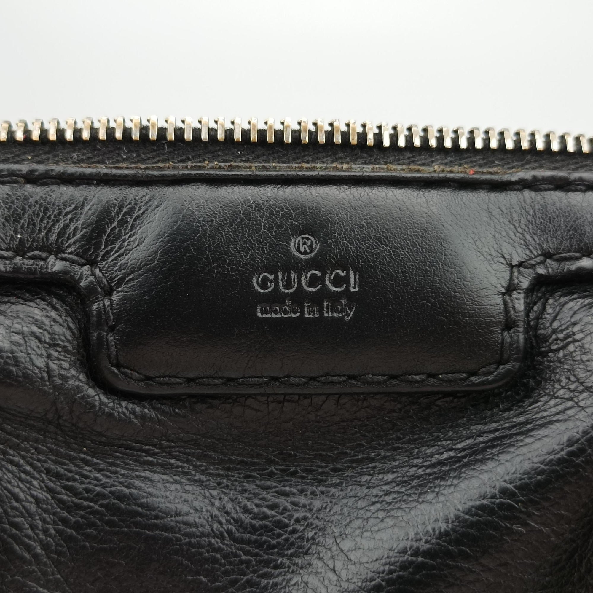 Vintage Gucci Sherry Line Black Leather 247205 shoulderbag | stylenewstar