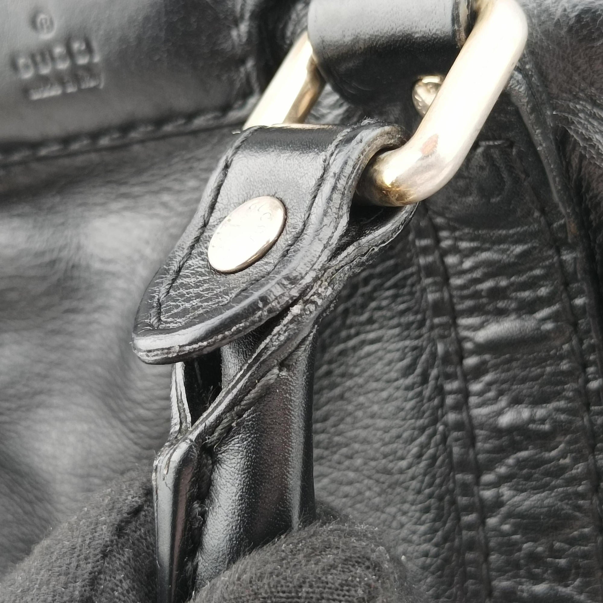 Vintage Gucci Sherry Line Black Leather 247205 shoulderbag | stylenewstar
