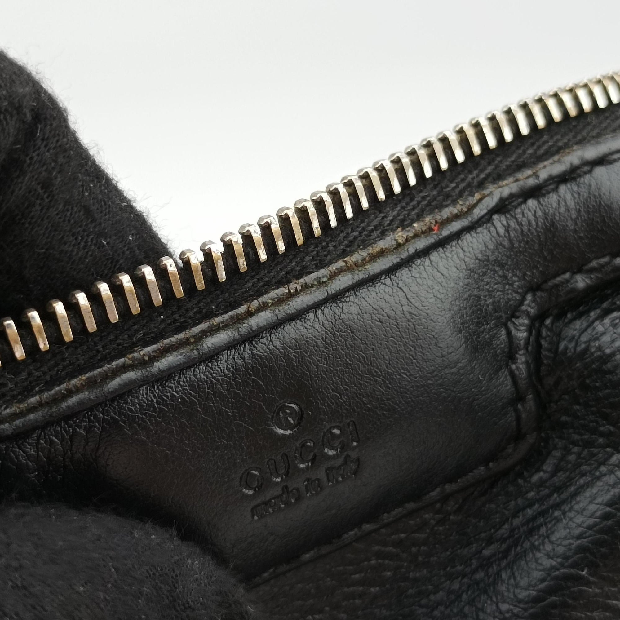Vintage Gucci Sherry Line Black Leather 247205 shoulderbag | stylenewstar