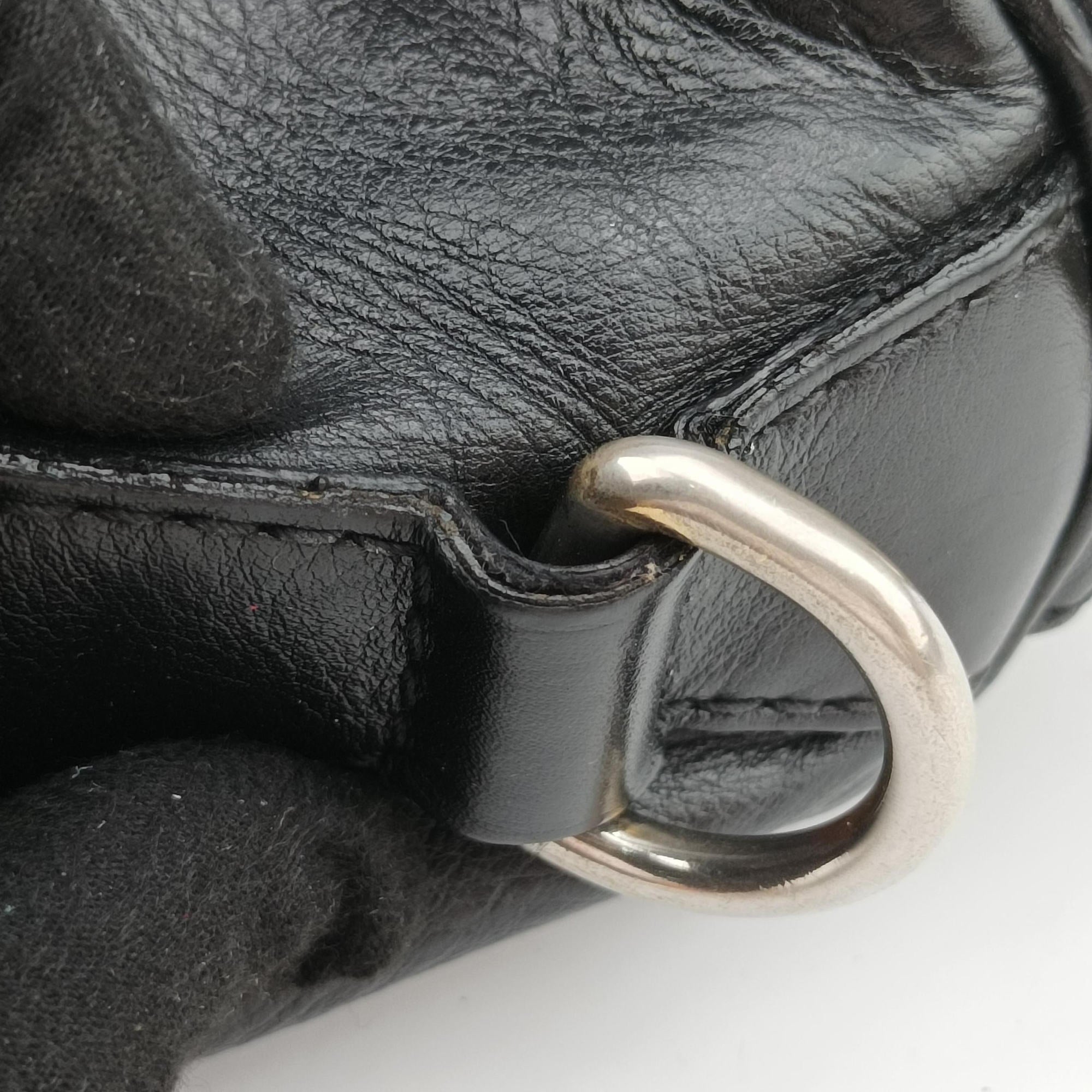 Vintage Gucci Sherry Line Black Leather 247205 shoulderbag | stylenewstar